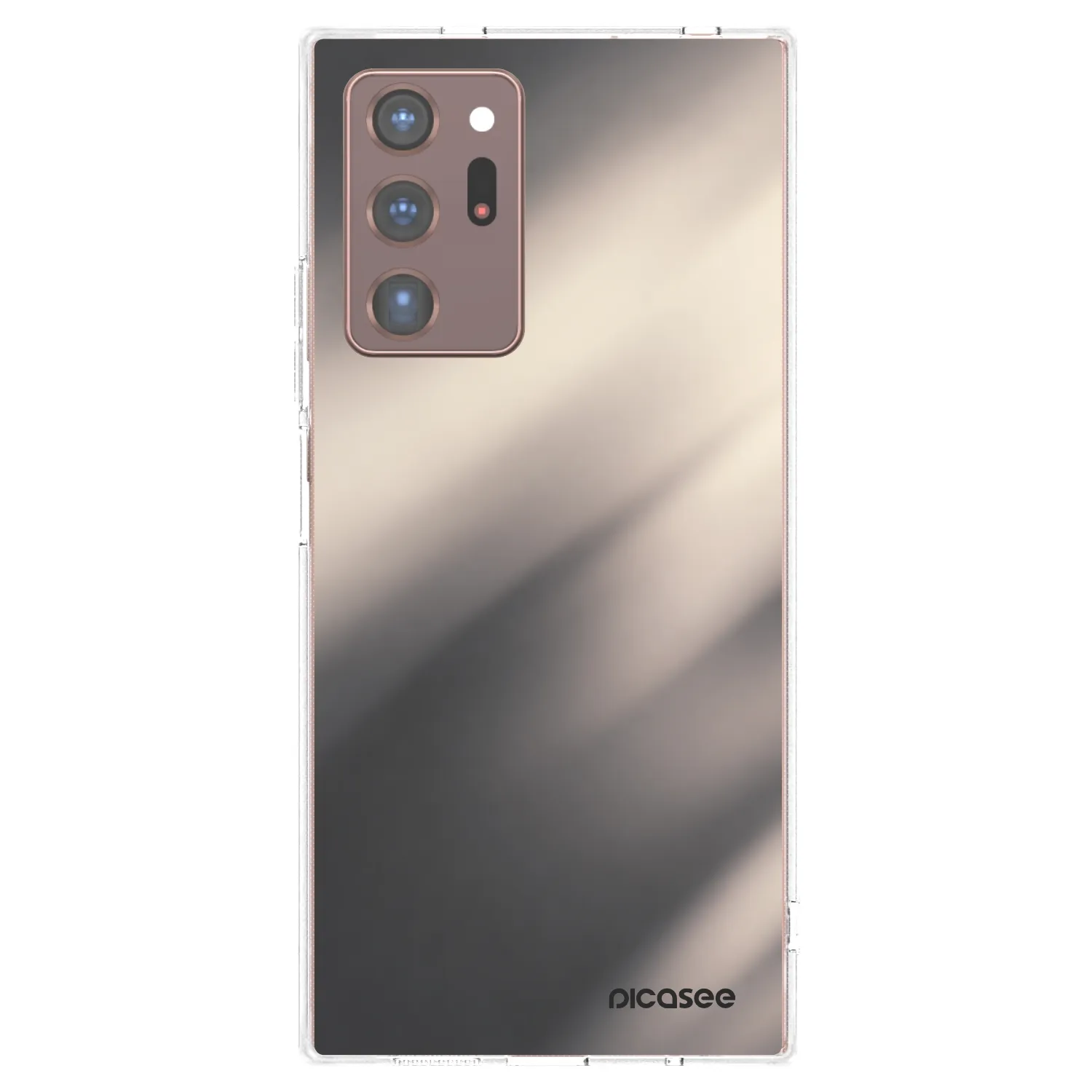 Picasee silikónový prehľadný obal pre Samsung Galaxy Note 20 Ultra - Smoky Beige