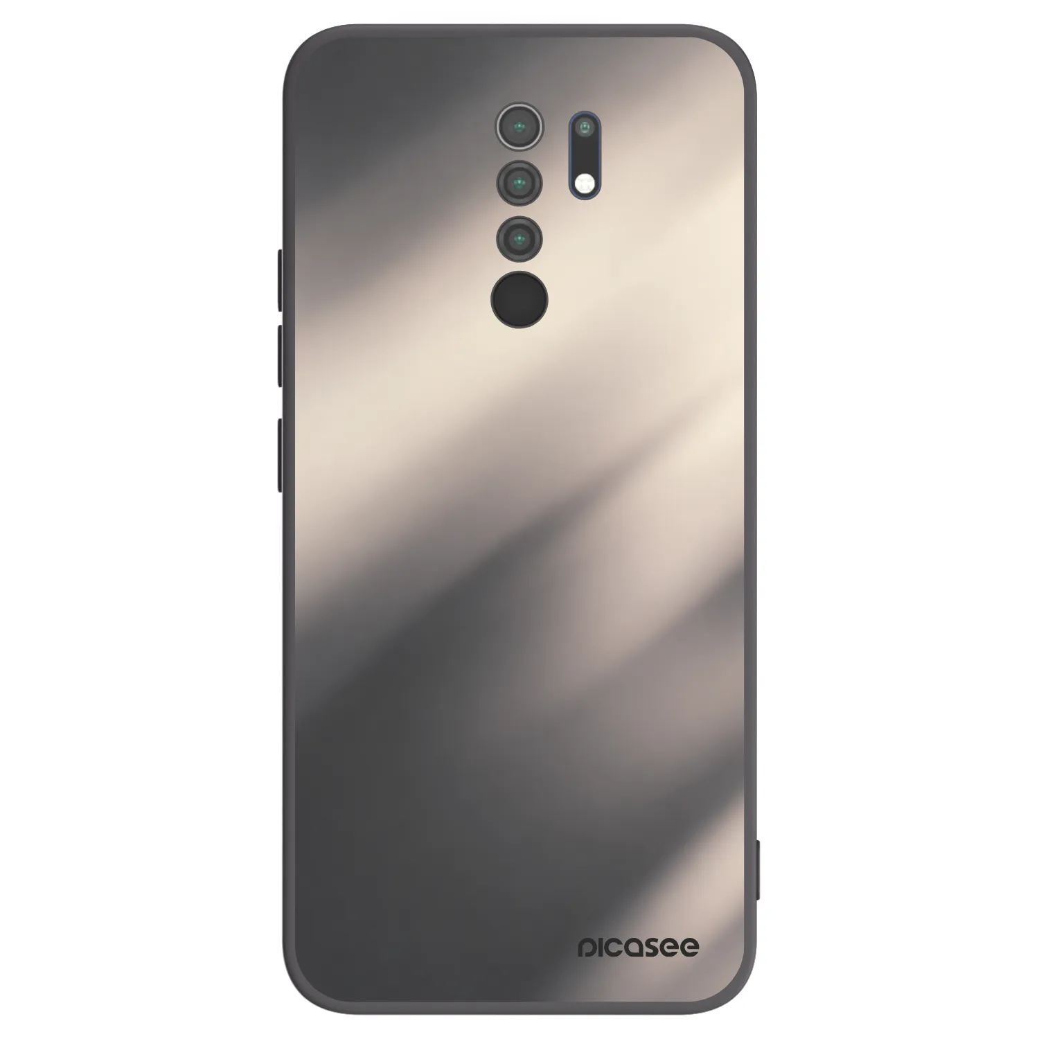 Picasee silikónový čierny obal pre Xiaomi Redmi 9 - Smoky Beige
