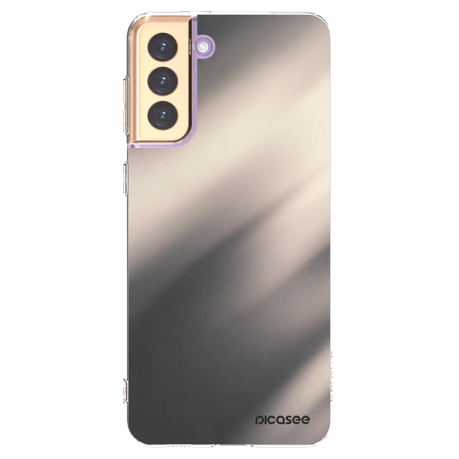 Picasee silikónový prehľadný obal pre Samsung Galaxy S21+ 5G G996F - Smoky Beige