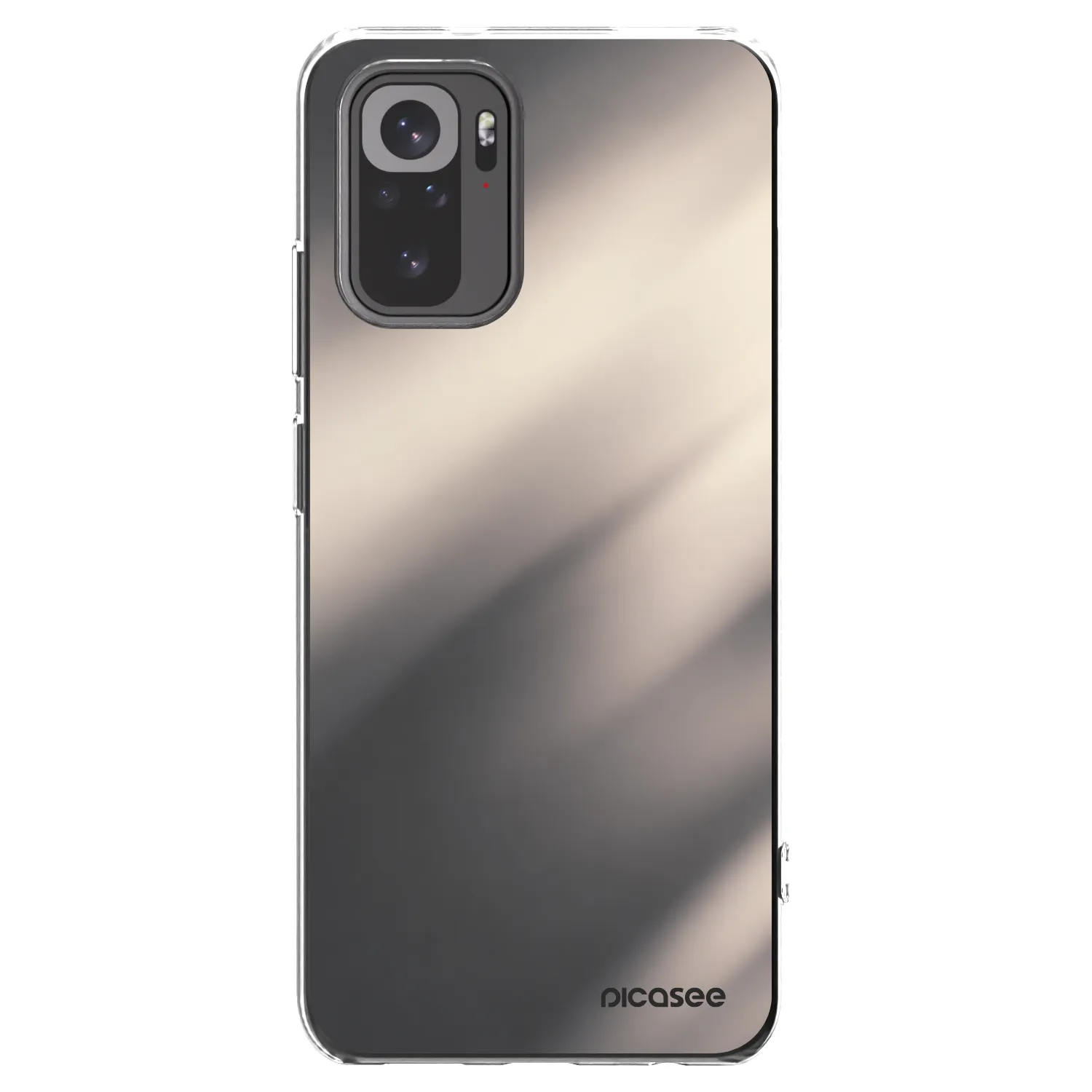Picasee silikónový prehľadný obal pre Xiaomi Redmi Note 10 - Smoky Beige