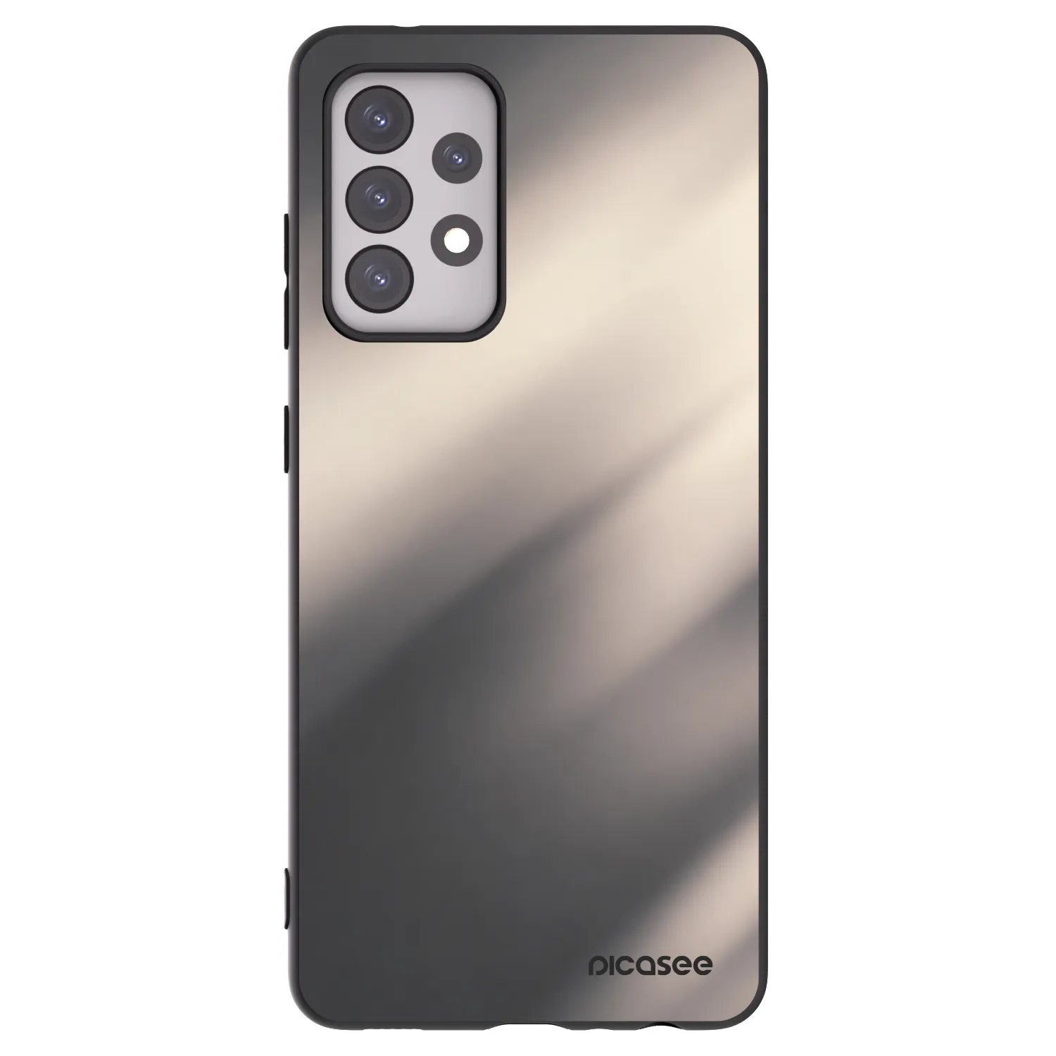 Picasee silikónový čierny obal pre Samsung Galaxy A52 5G A525F - Smoky Beige