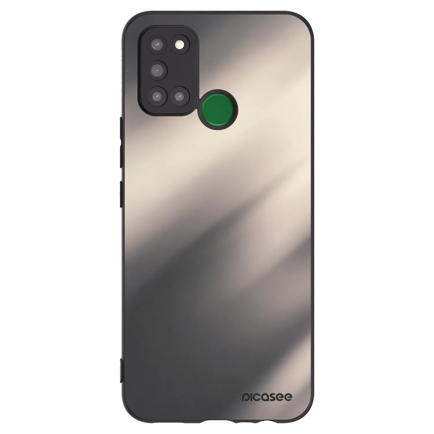 Picasee silikónový čierny obal pre Realme 7i - Smoky Beige
