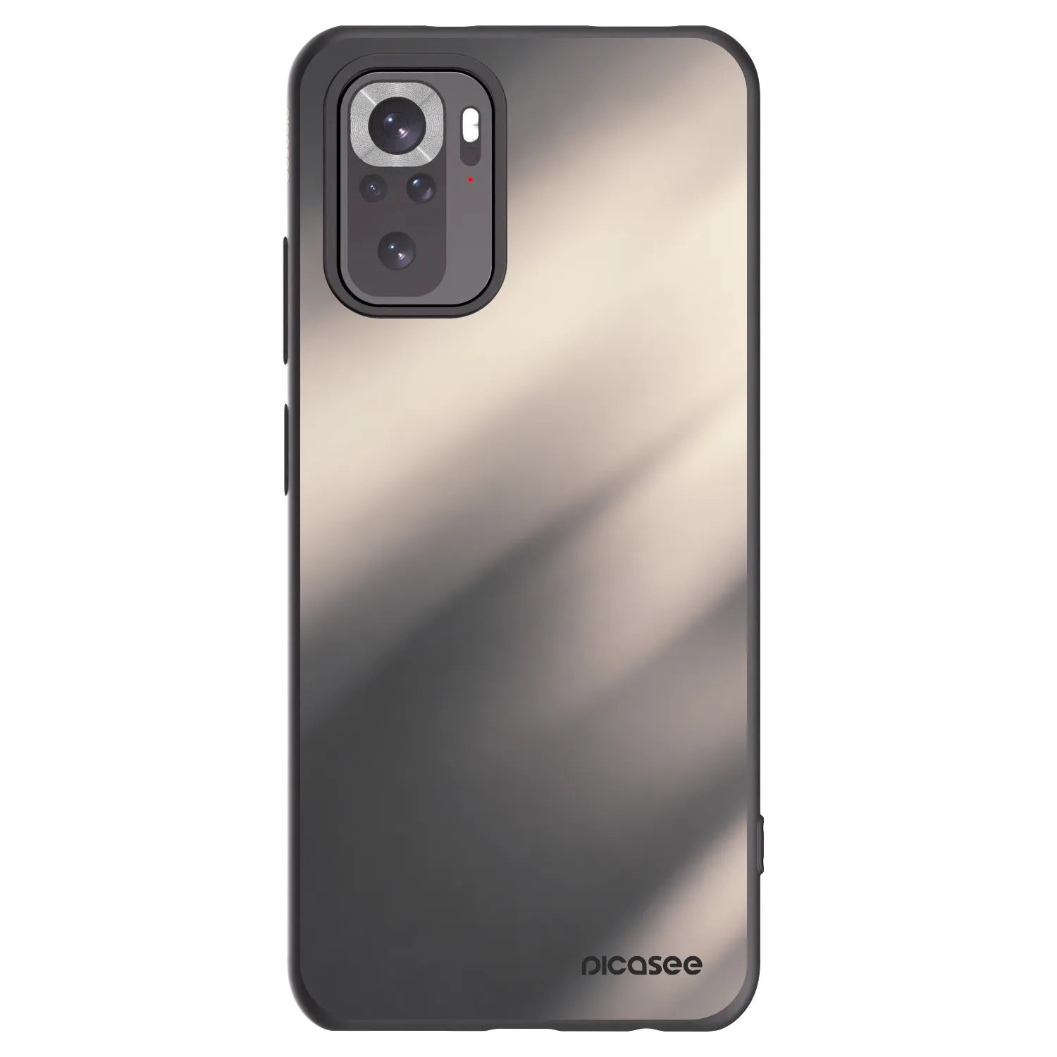 Picasee silikónový čierny obal pre Xiaomi Redmi Note 10S - Smoky Beige