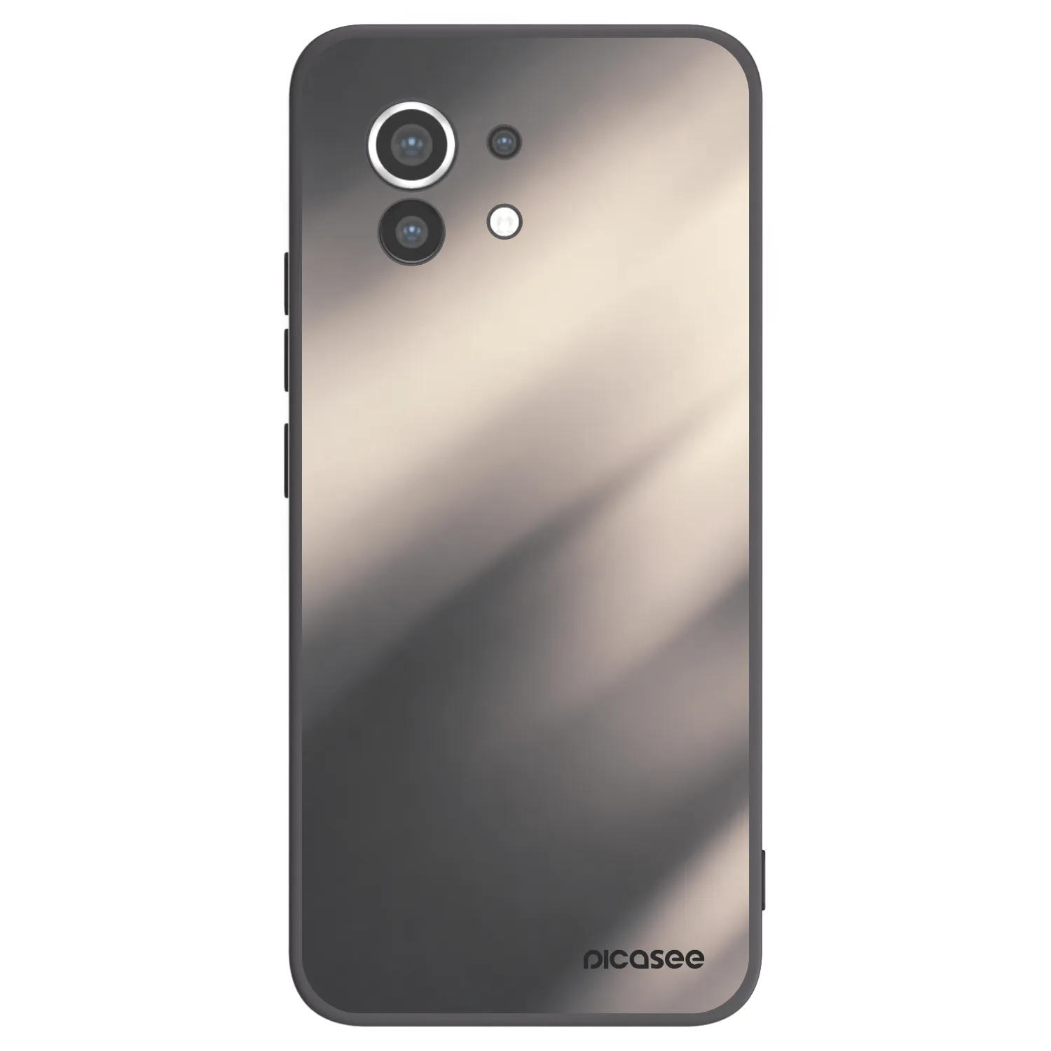 Picasee silikónový čierny obal pre Xiaomi Mi 11 - Smoky Beige