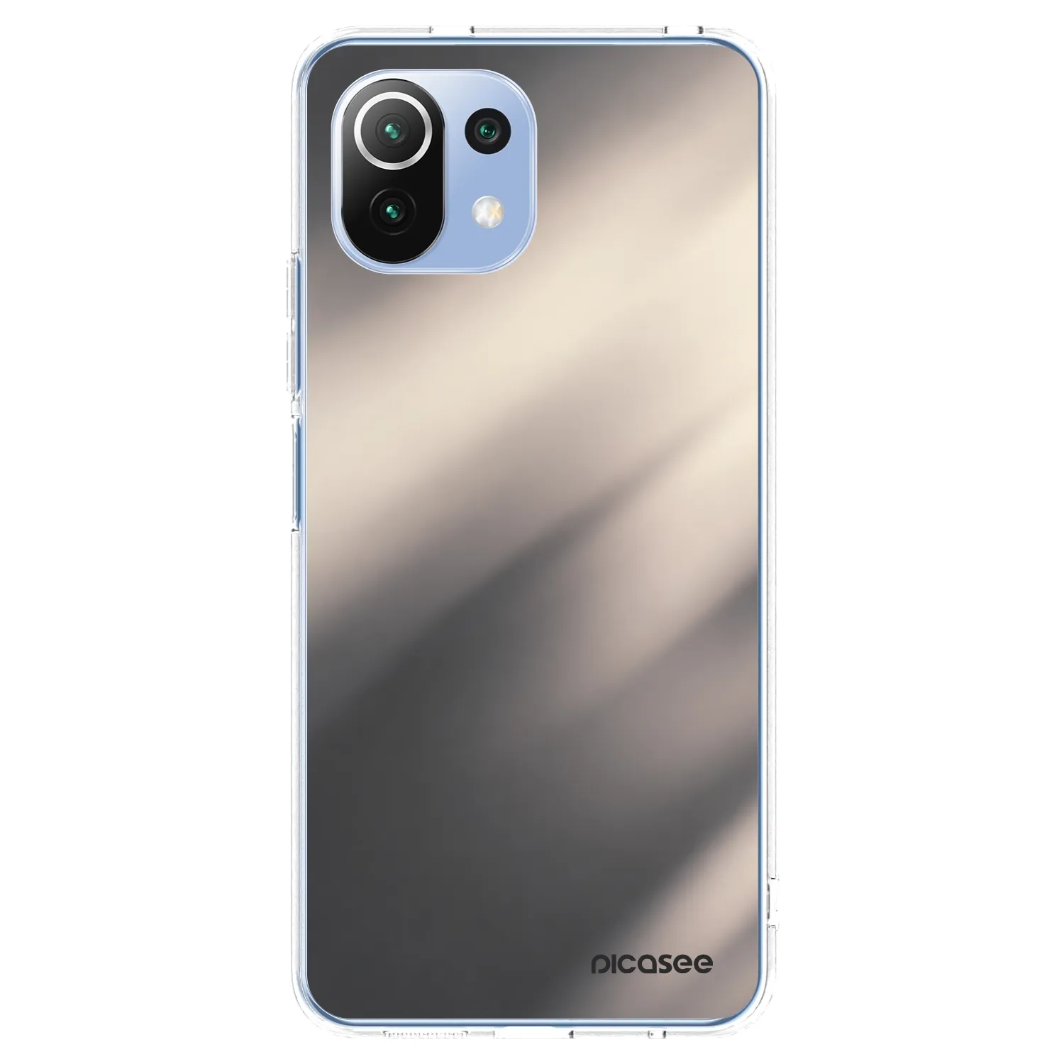 Picasee silikónový prehľadný obal pre Xiaomi Mi 11 Lite - Smoky Beige