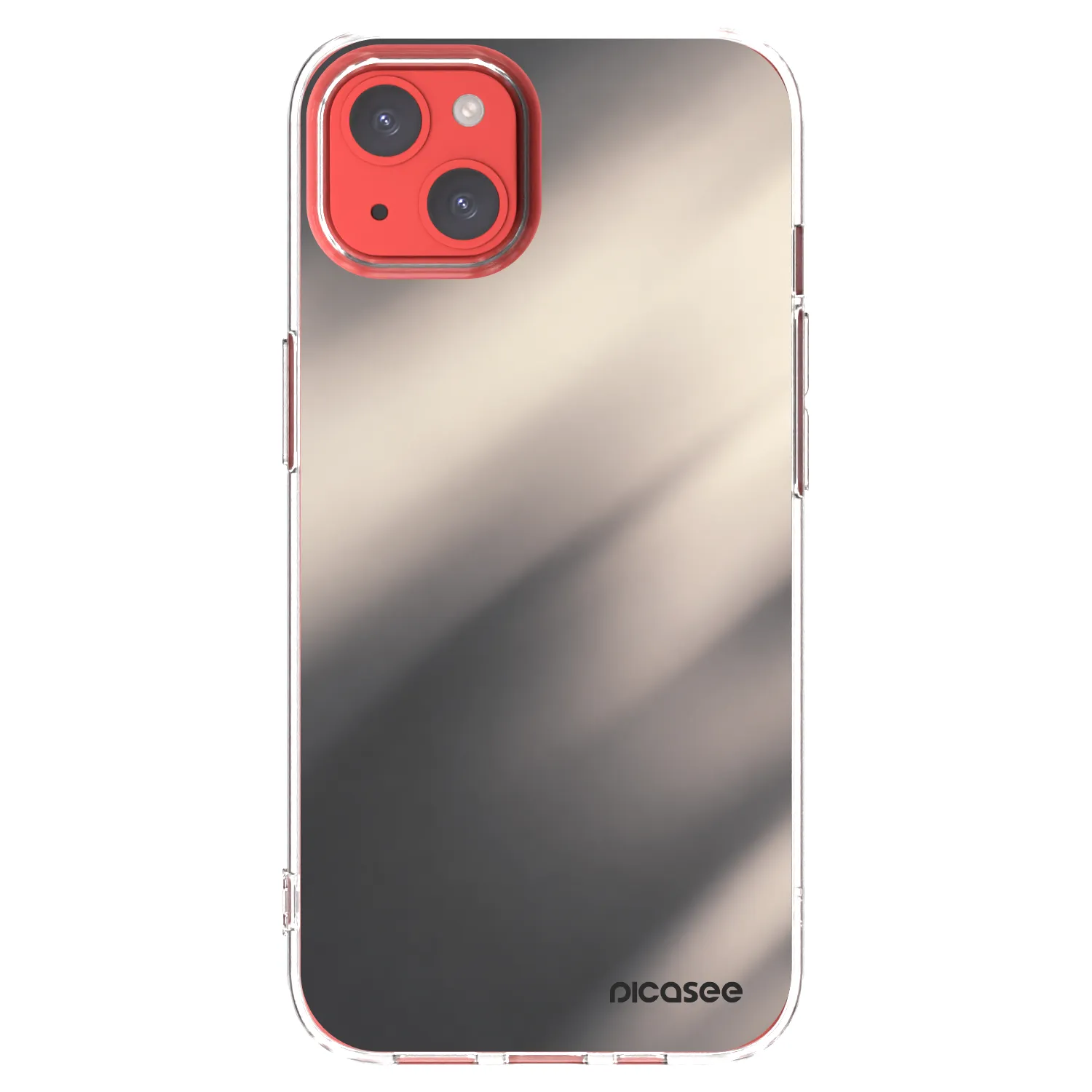 Picasee silikónový prehľadný obal pre Apple iPhone 13 - Smoky Beige