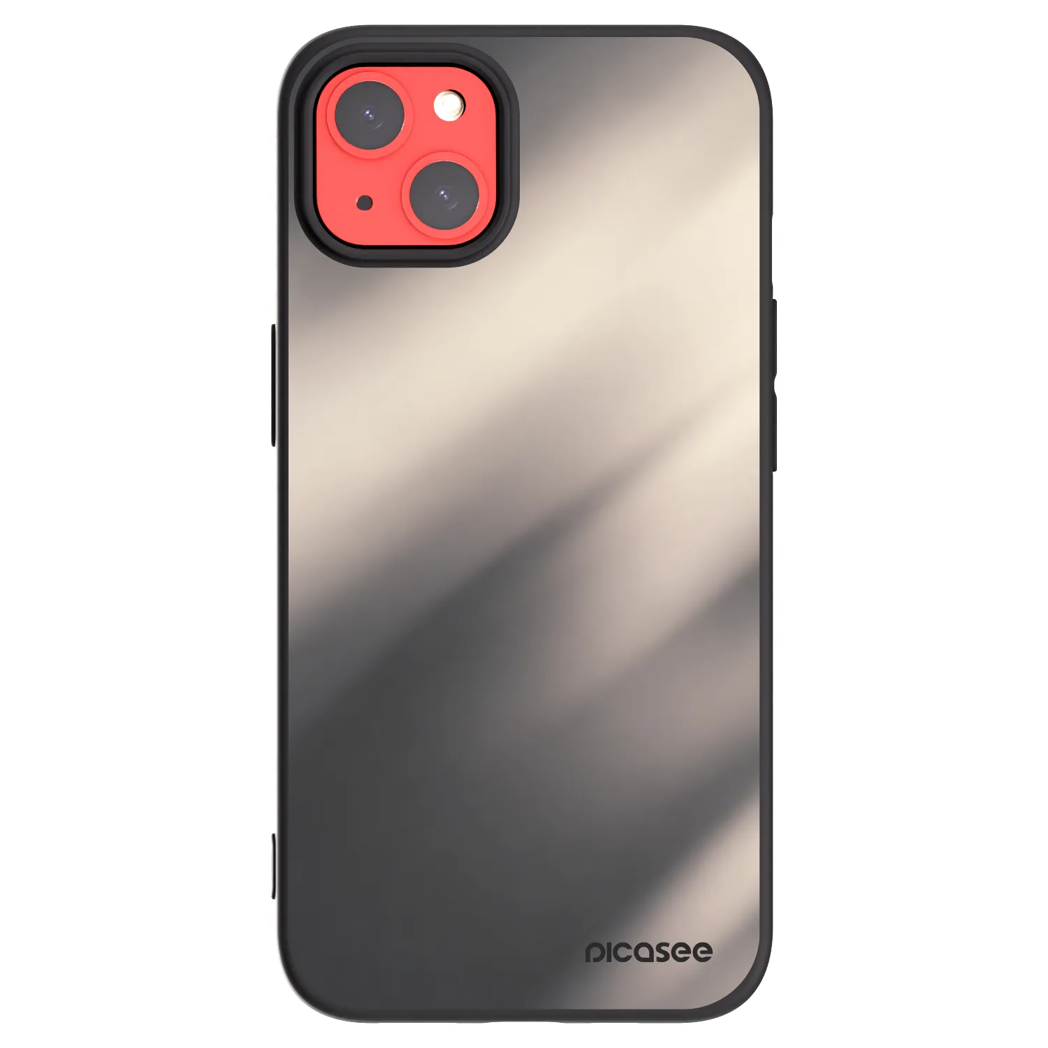 Picasee silikónový čierny obal pre Apple iPhone 13 - Smoky Beige