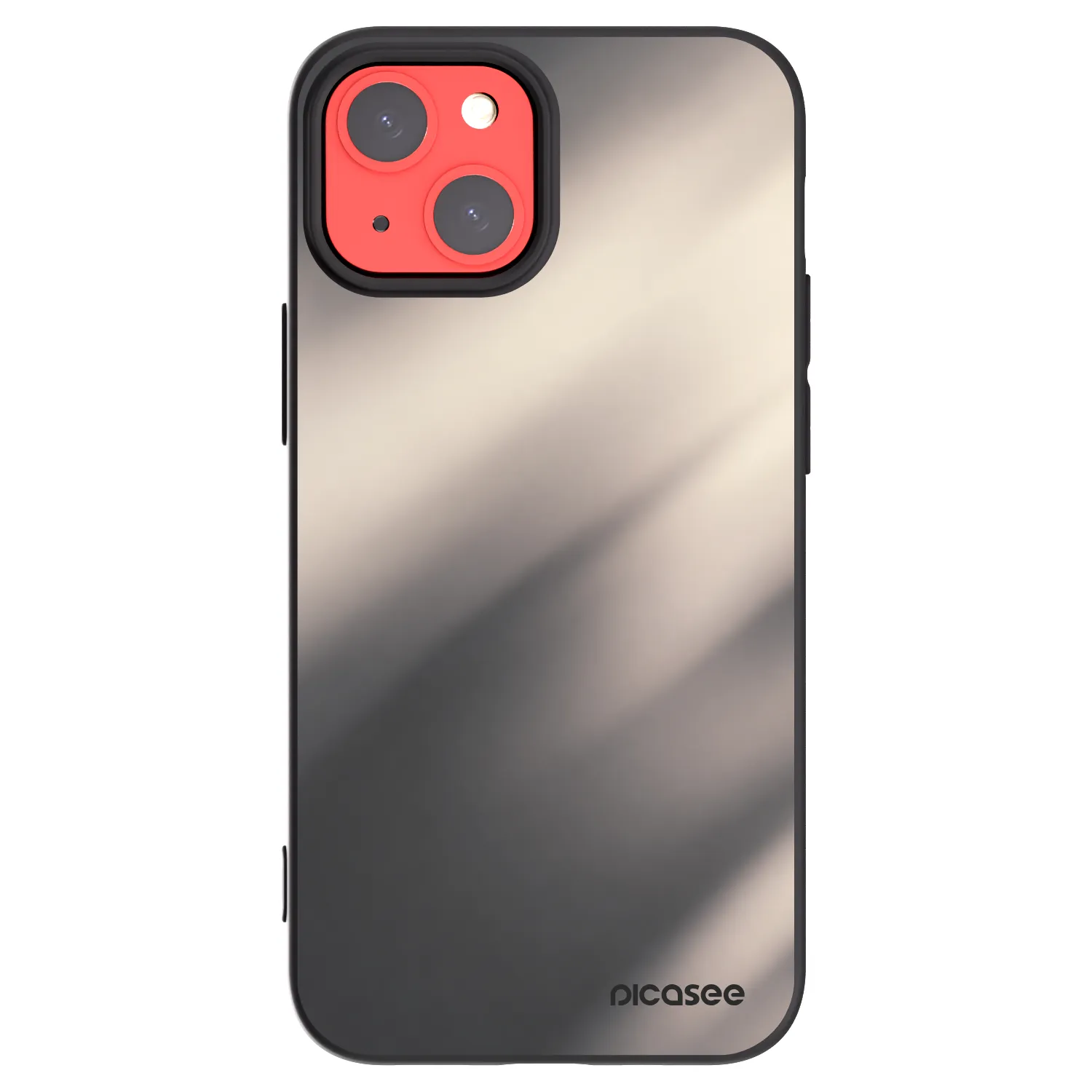 Picasee silikónový čierny obal pre Apple iPhone 13 mini - Smoky Beige