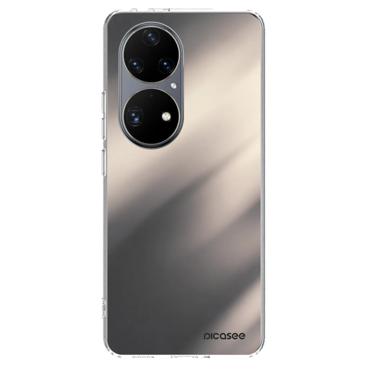 Picasee silikónový prehľadný obal pre Huawei P50 - Smoky Beige