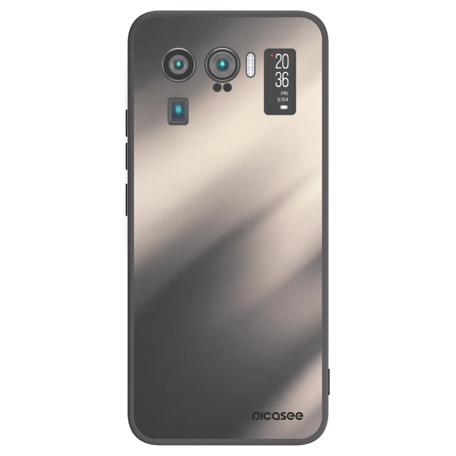Picasee silikónový čierny obal pre Xiaomi Mi 11 Ultra - Smoky Beige