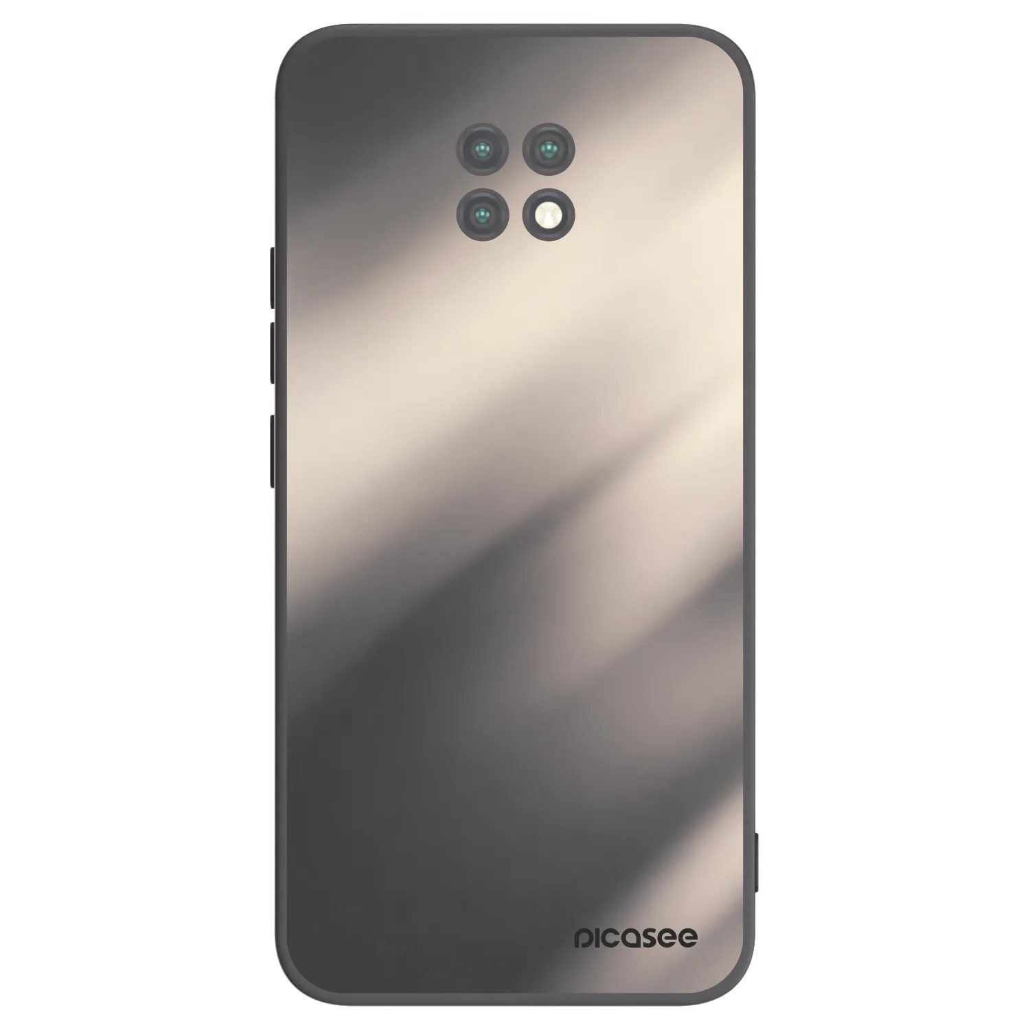Picasee silikónový čierny obal pre Xiaomi Redmi Note 9T - Smoky Beige