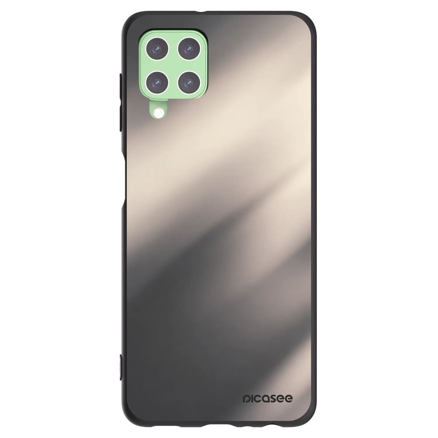 Picasee silikónový čierny obal pre Samsung Galaxy A22 A225F 4G - Smoky Beige
