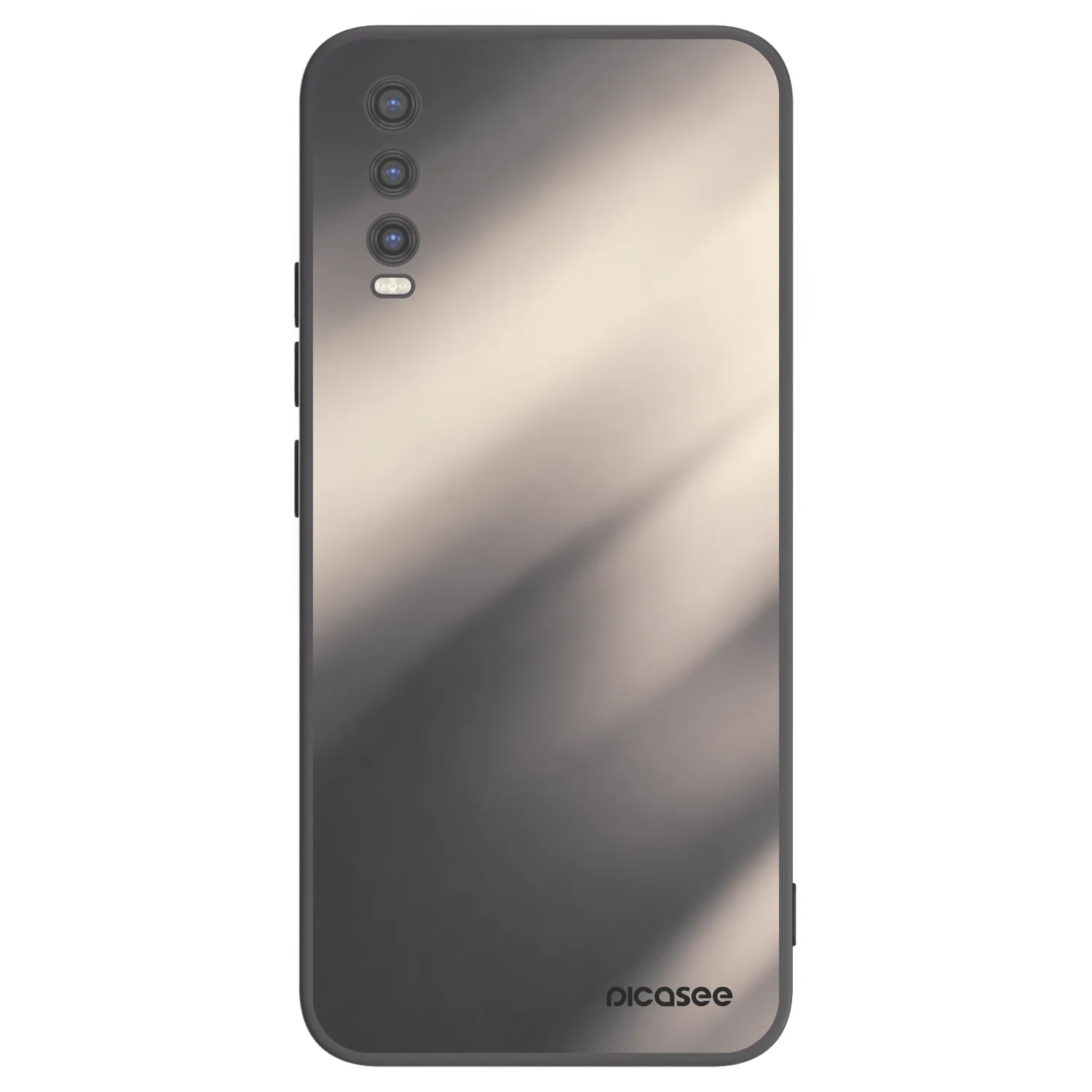 Picasee silikónový čierny obal pre Vivo Y20s - Smoky Beige