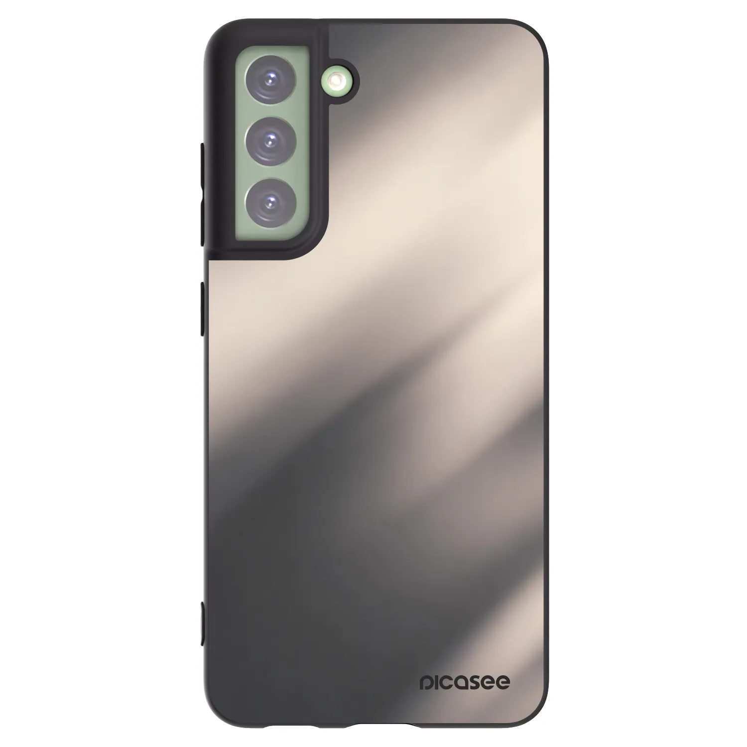 Picasee silikónový čierny obal pre Samsung Galaxy S21 FE 5G - Smoky Beige