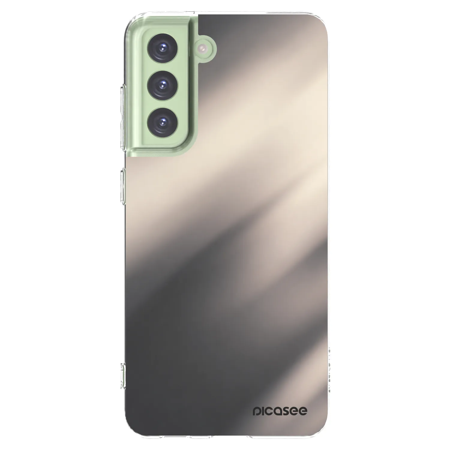 Picasee silikónový prehľadný obal pre Samsung Galaxy S21 FE 5G - Smoky Beige