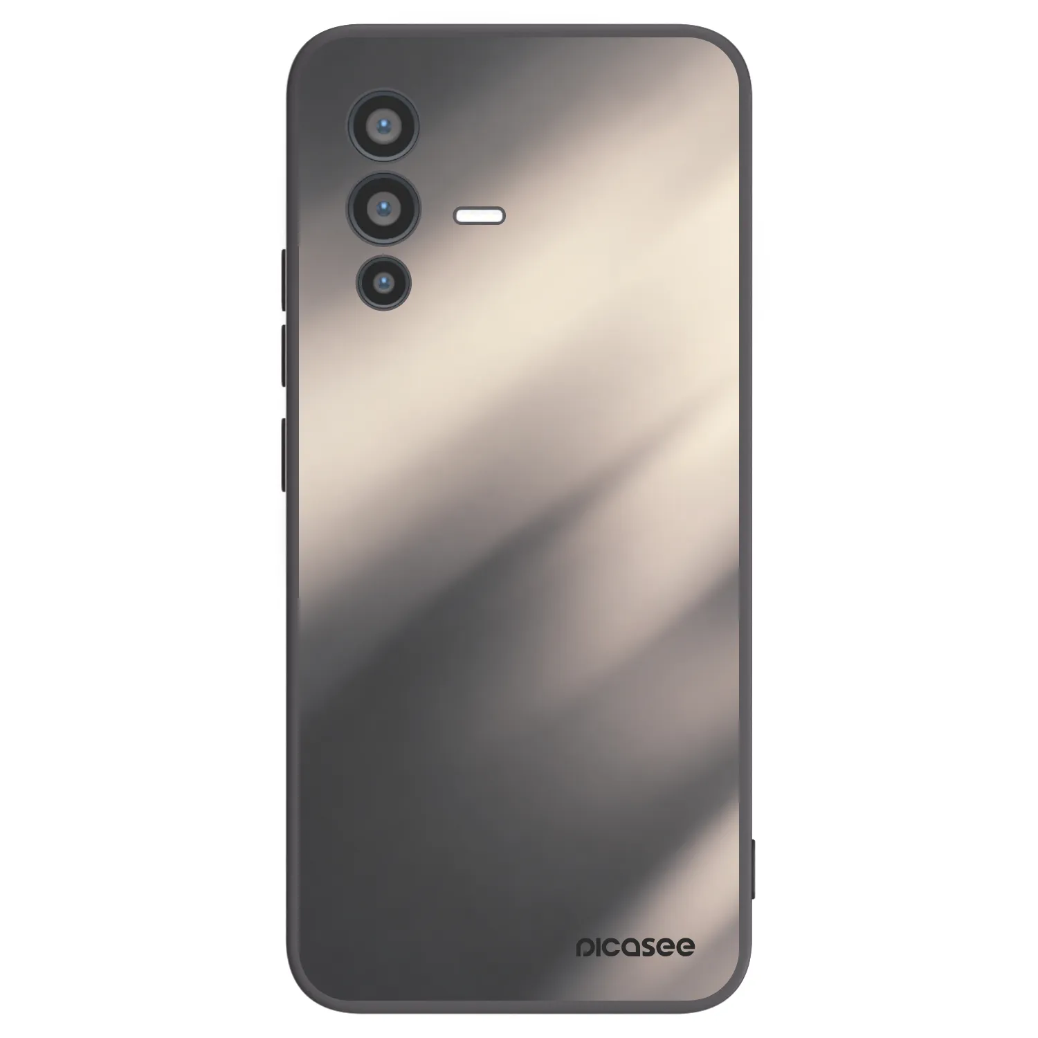 Picasee silikónový čierny obal pre Vivo V23 5G - Smoky Beige