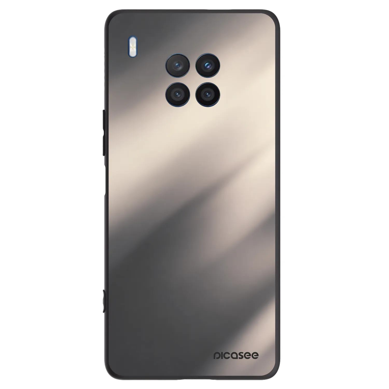 Picasee silikónový čierny obal pre Honor 50 Lite - Smoky Beige