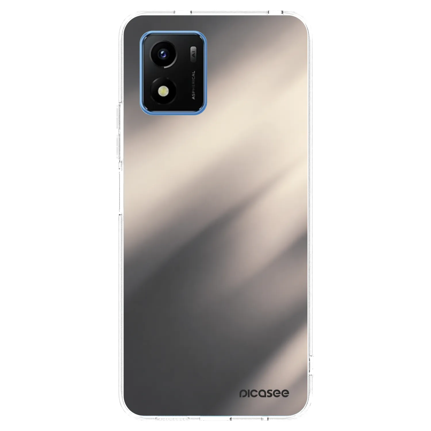 Picasee silikónový prehľadný obal pre Vivo Y01 - Smoky Beige