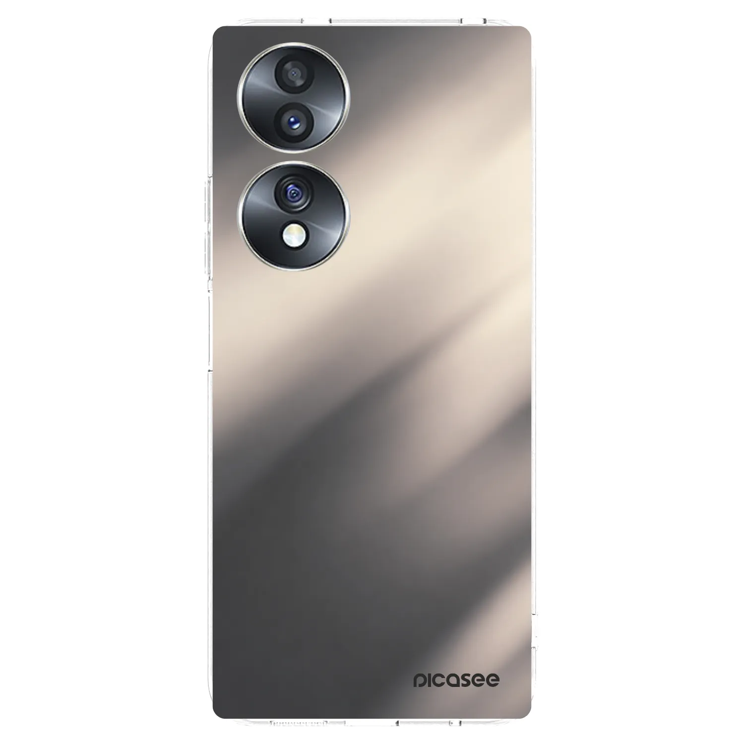 Picasee silikónový prehľadný obal pre Honor 70 - Smoky Beige