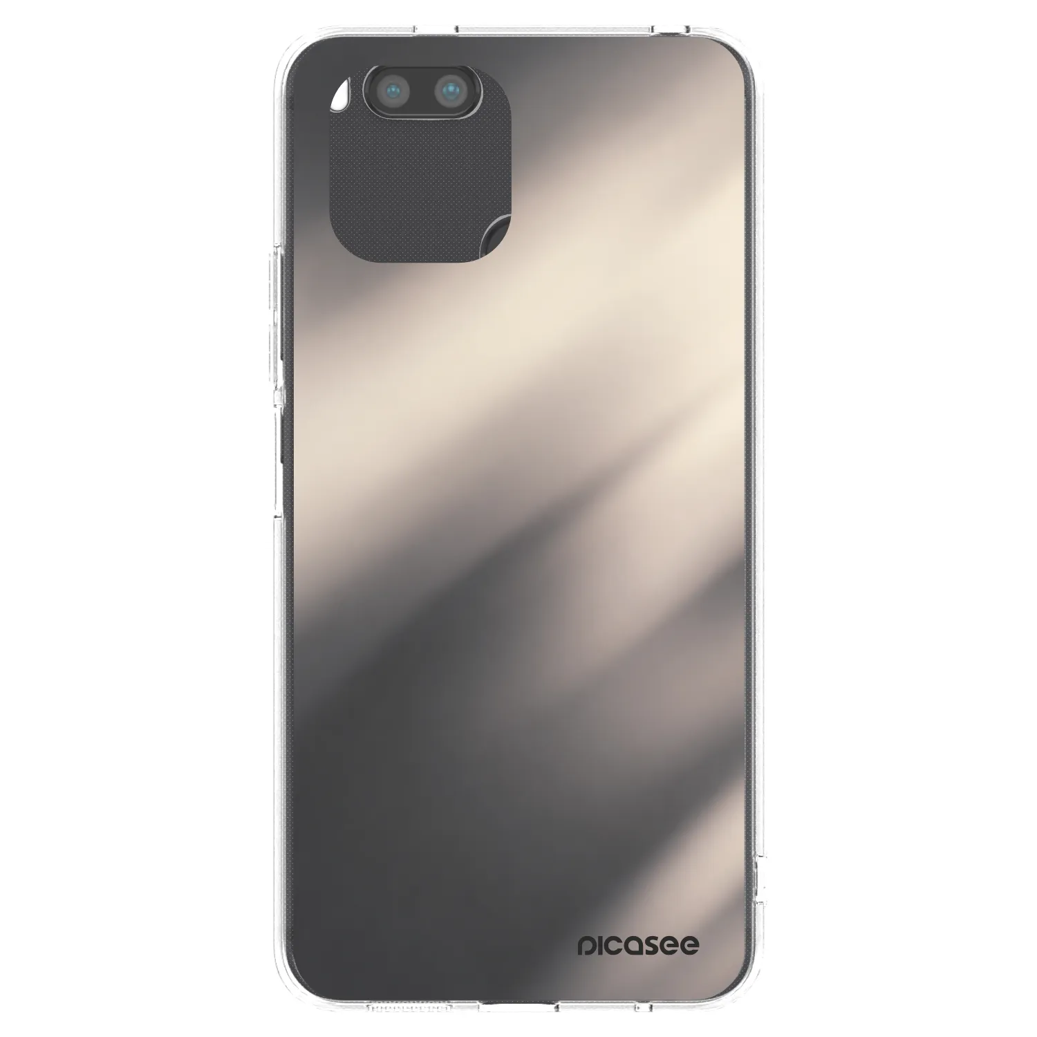 Picasee silikónový prehľadný obal pre Xiaomi Redmi A1 - Smoky Beige