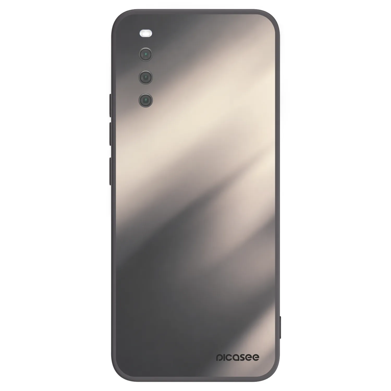 Picasee silikónový čierny obal pre Sony Xperia 10 III - Smoky Beige