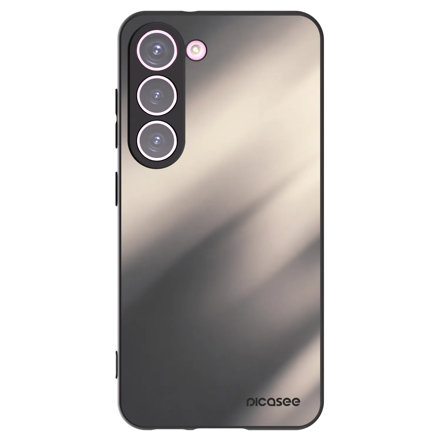 Picasee silikónový čierny obal pre Samsung Galaxy S23 5G - Smoky Beige