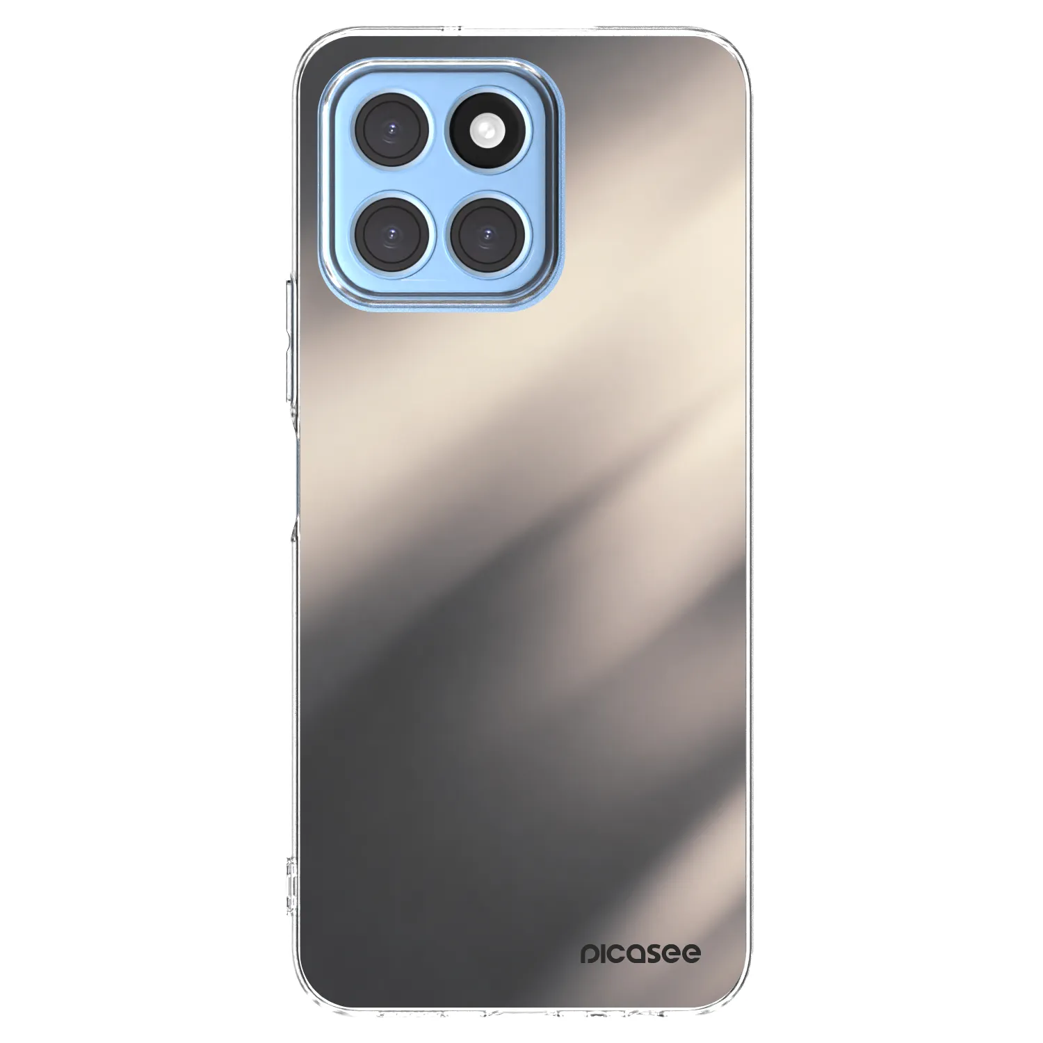 Picasee silikónový prehľadný obal pre Honor X8 5G - Smoky Beige