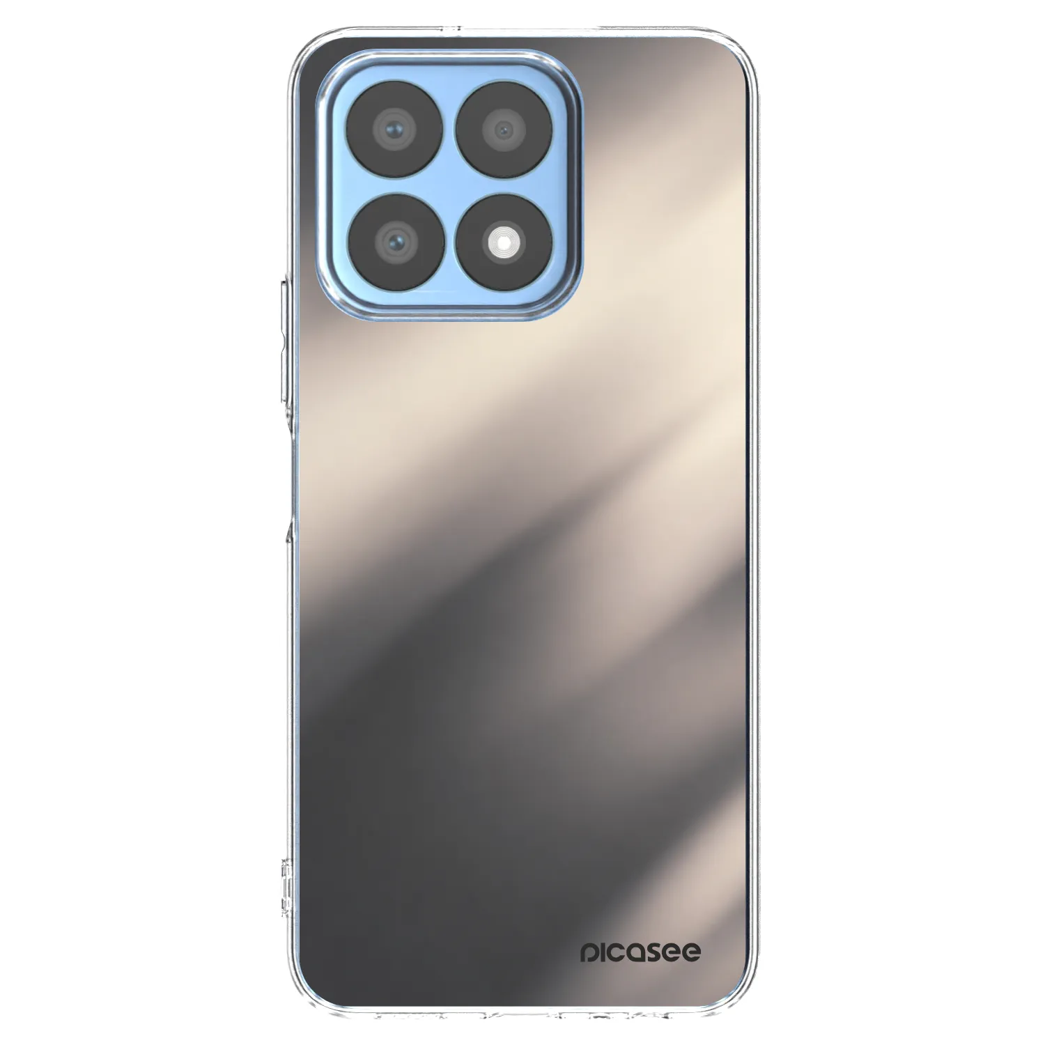 Picasee silikónový prehľadný obal pre Honor X8a - Smoky Beige