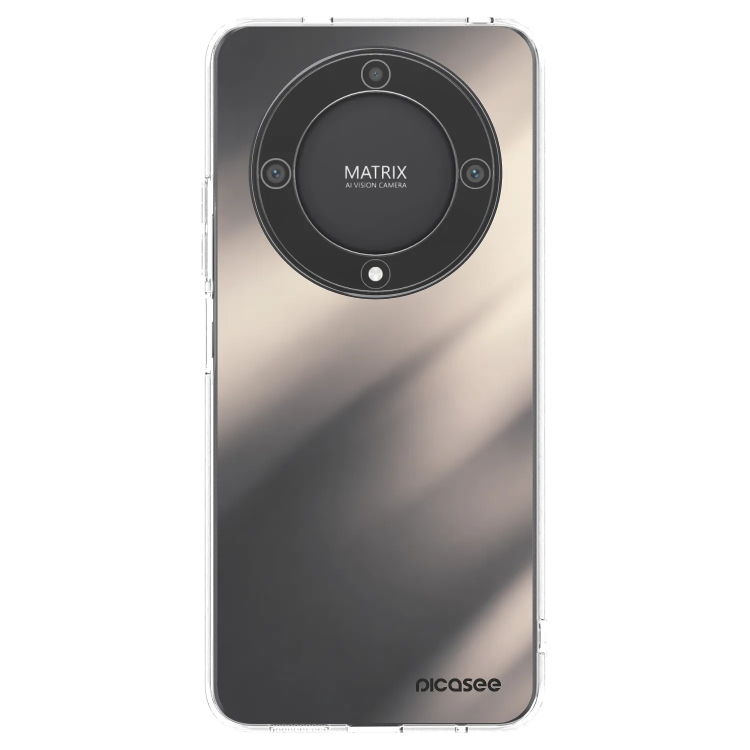 Picasee silikónový prehľadný obal pre Honor Magic5 Lite 5G - Smoky Beige