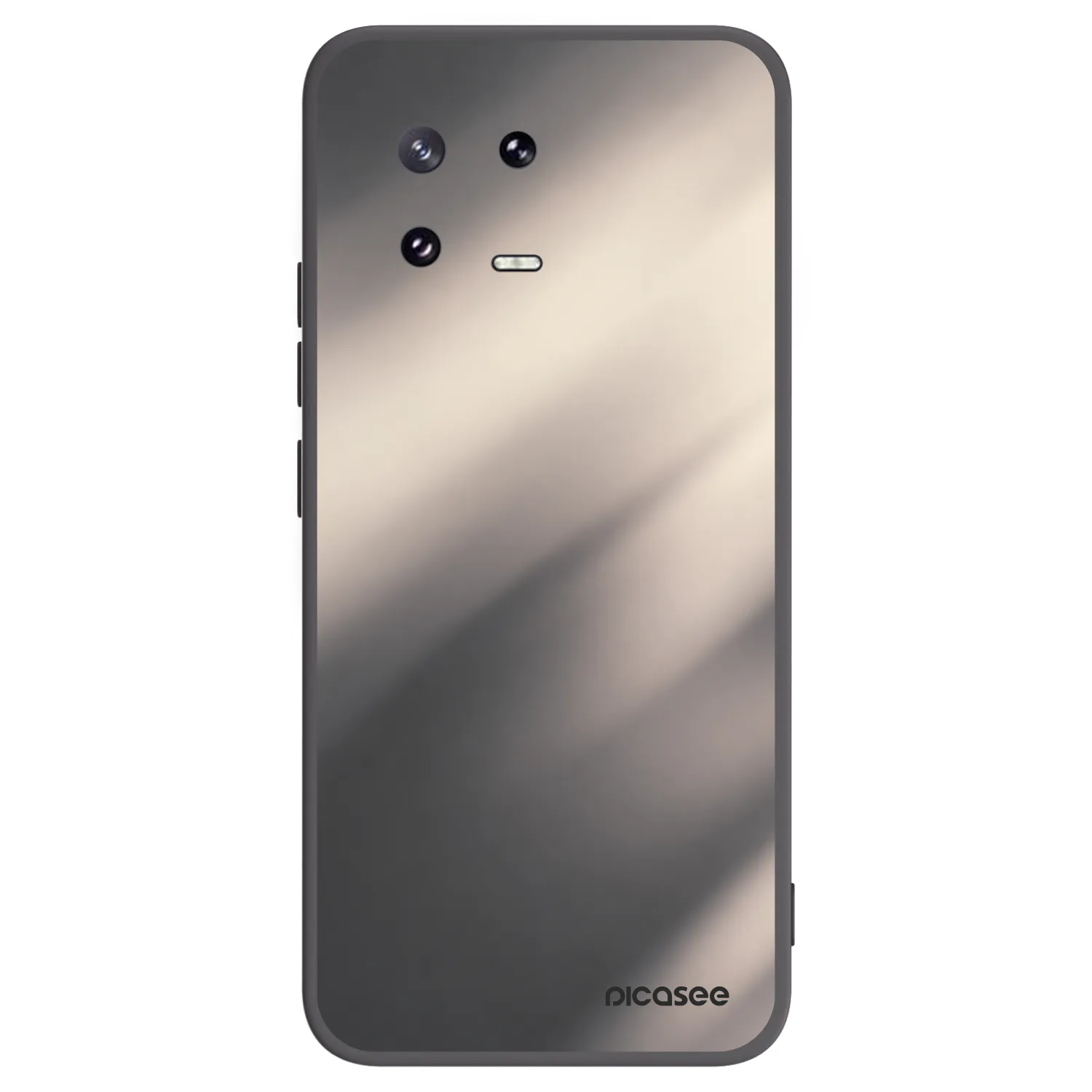 Picasee silikónový čierny obal pre Xiaomi 13 Pro - Smoky Beige