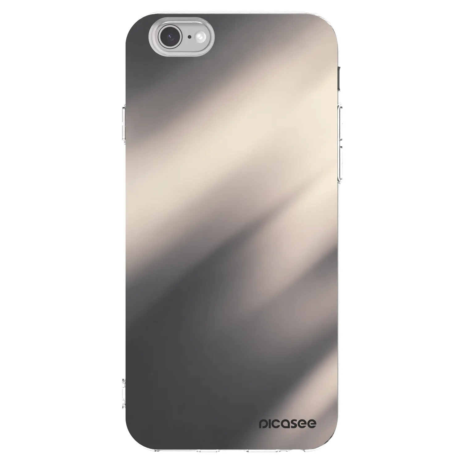 Picasee silikónový prehľadný obal pre Apple iPhone 6/6S - Smoky Beige