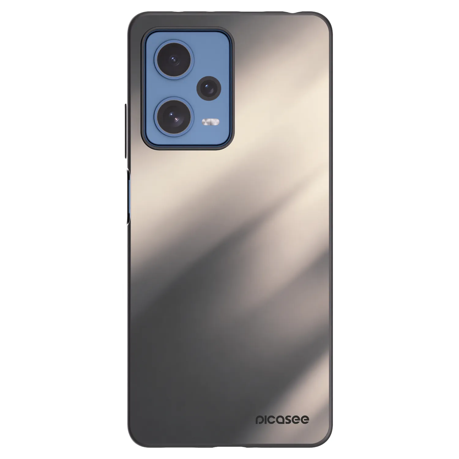 Picasee silikónový čierny obal pre Xiaomi Redmi Note 12 Pro 5G - Smoky Beige