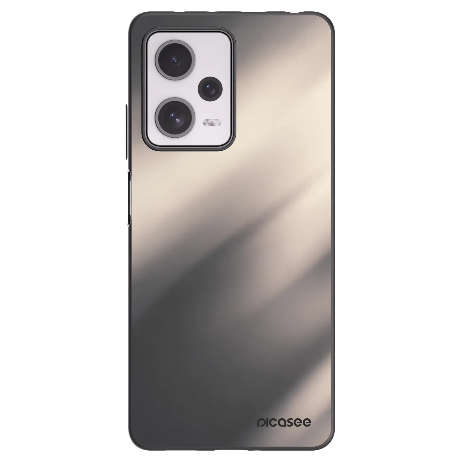 Picasee silikónový čierny obal pre Xiaomi Redmi Note 12 Pro+ 5G - Smoky Beige