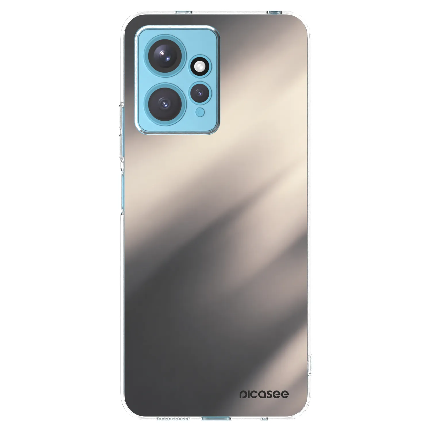 Picasee silikónový prehľadný obal pre Xiaomi Redmi Note 12 4G - Smoky Beige