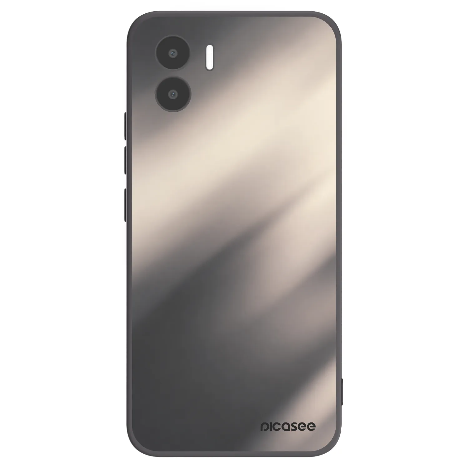 Picasee silikónový čierny obal pre Xiaomi Redmi A2 - Smoky Beige
