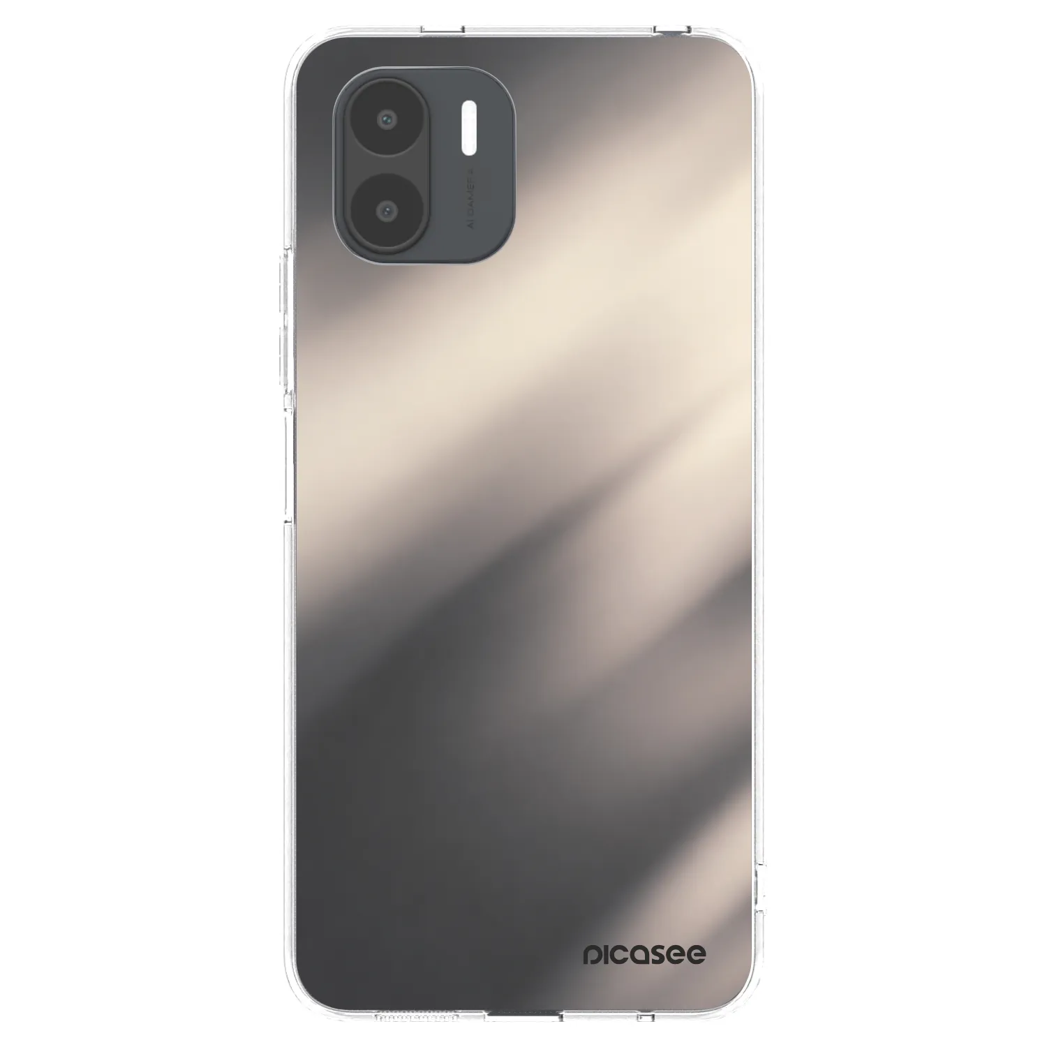 Picasee silikónový prehľadný obal pre Xiaomi Redmi A2 - Smoky Beige