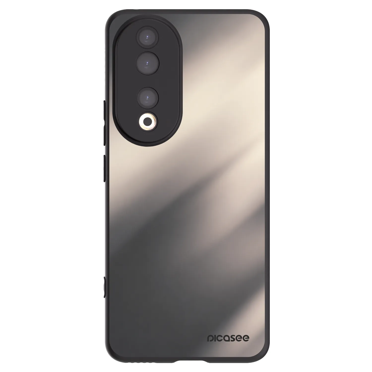 Picasee silikónový čierny obal pre Honor 90 5G - Smoky Beige