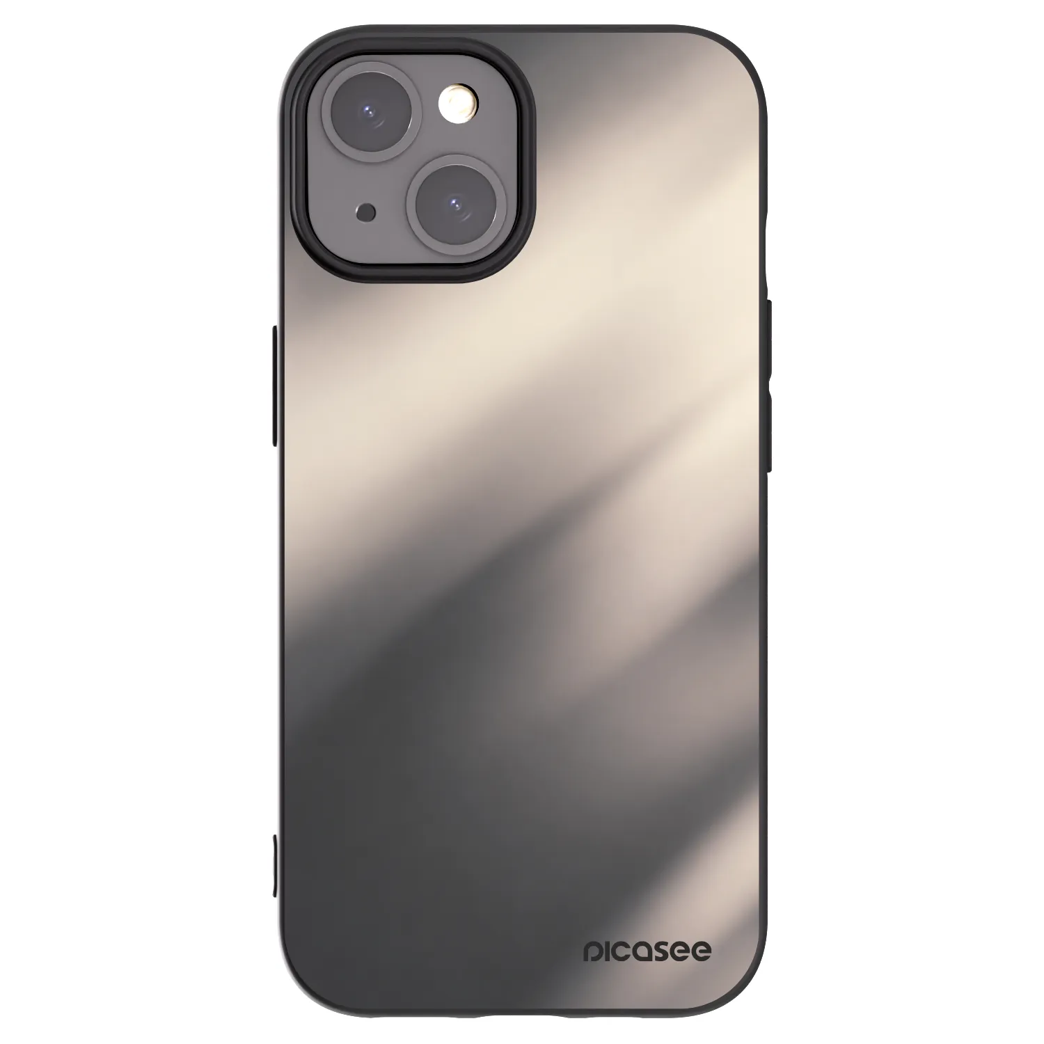 Picasee silikónový čierny obal pre Apple iPhone 15 - Smoky Beige