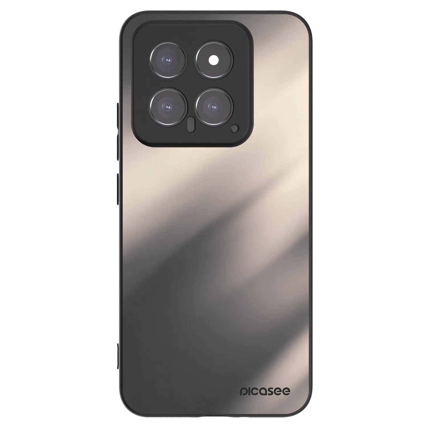 Picasee silikónový čierny obal pre Xiaomi 14 - Smoky Beige