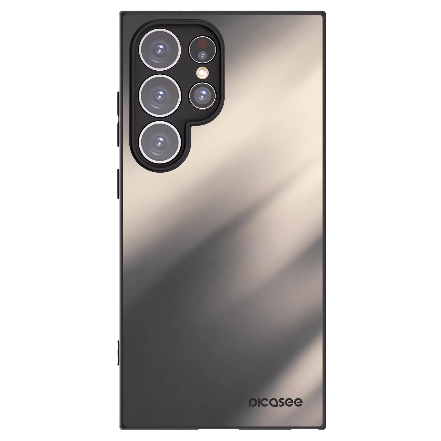 Picasee silikónový čierny obal pre Samsung Galaxy S24 Ultra S928B 5G - Smoky Beige