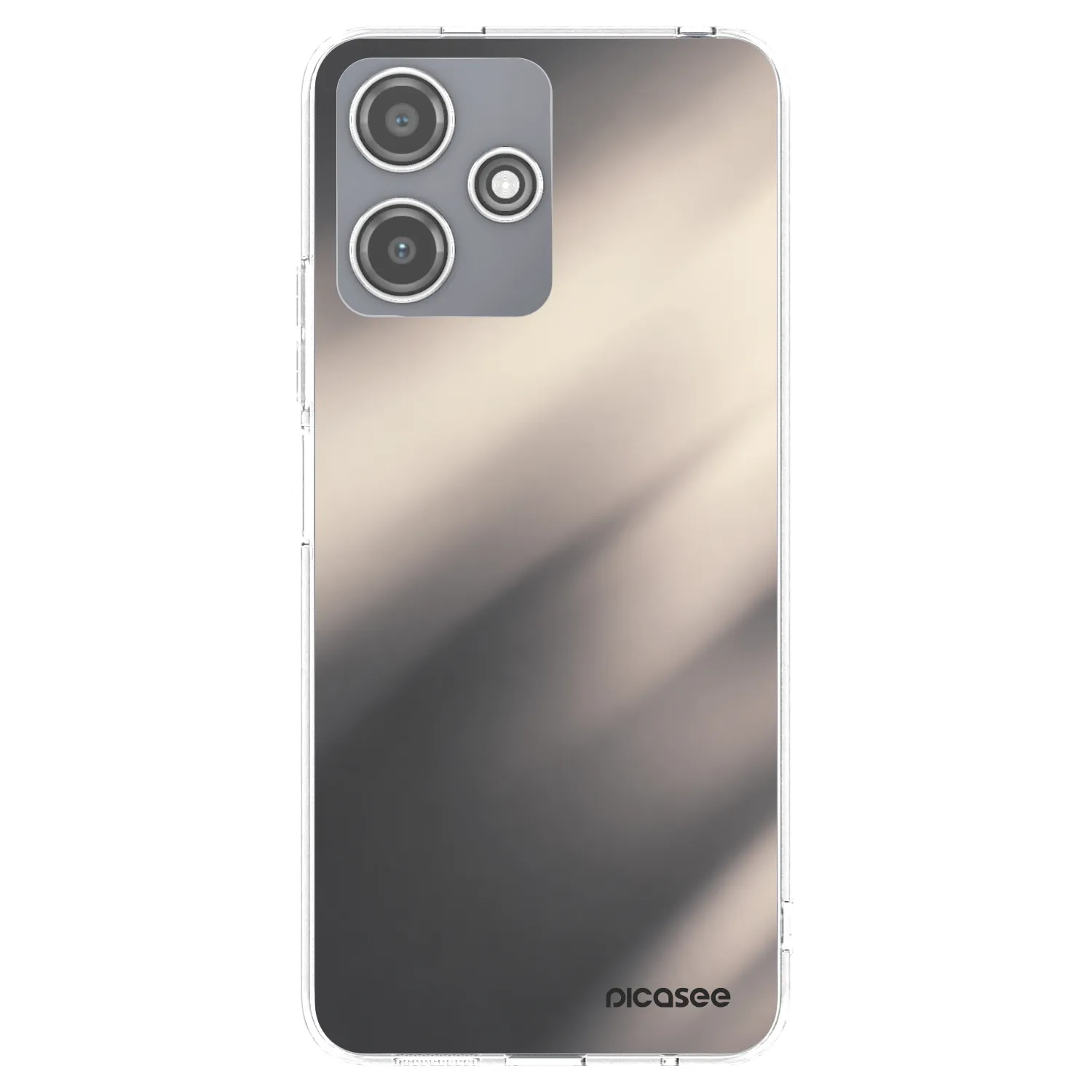 Picasee silikónový prehľadný obal pre Xiaomi Redmi 12 5G - Smoky Beige