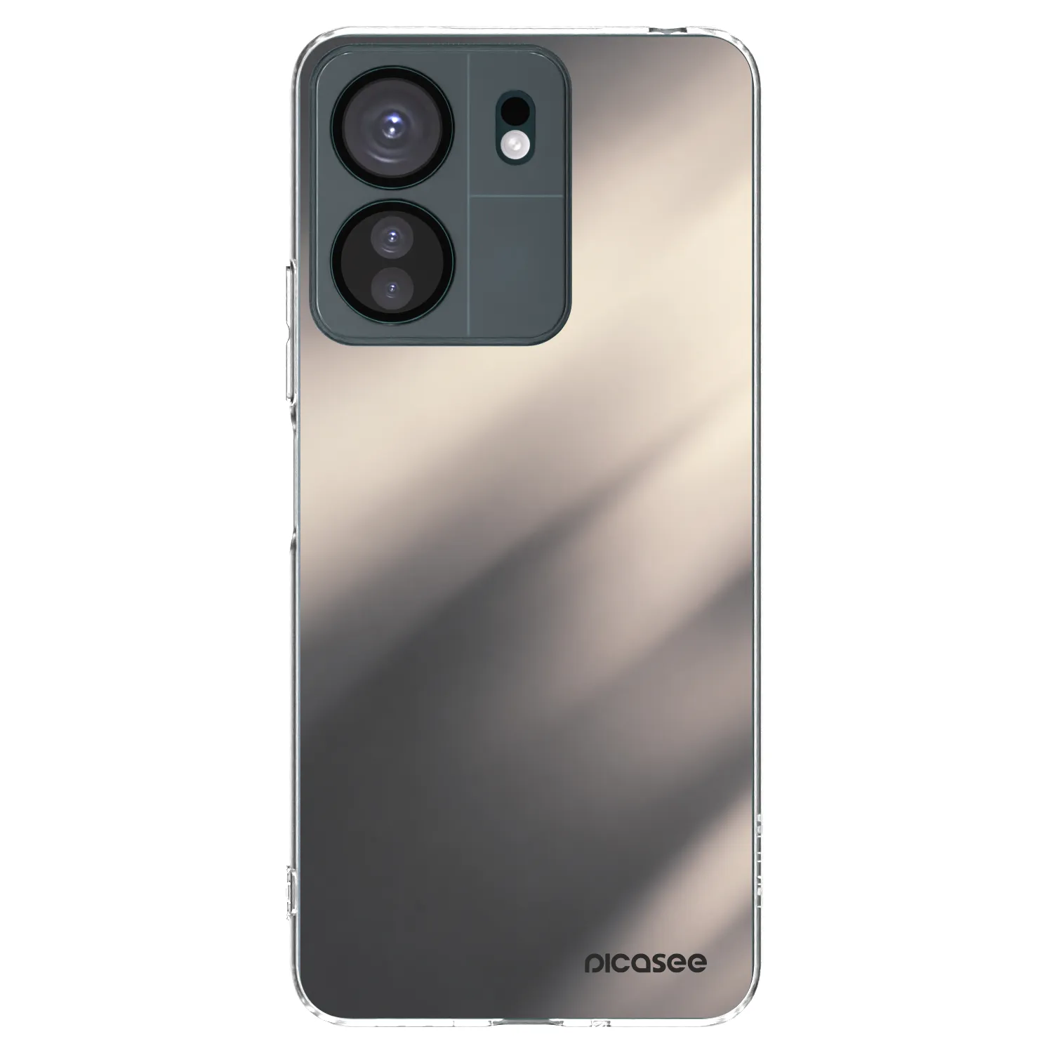 Picasee silikónový prehľadný obal pre Xiaomi Redmi 13C 4G - Smoky Beige