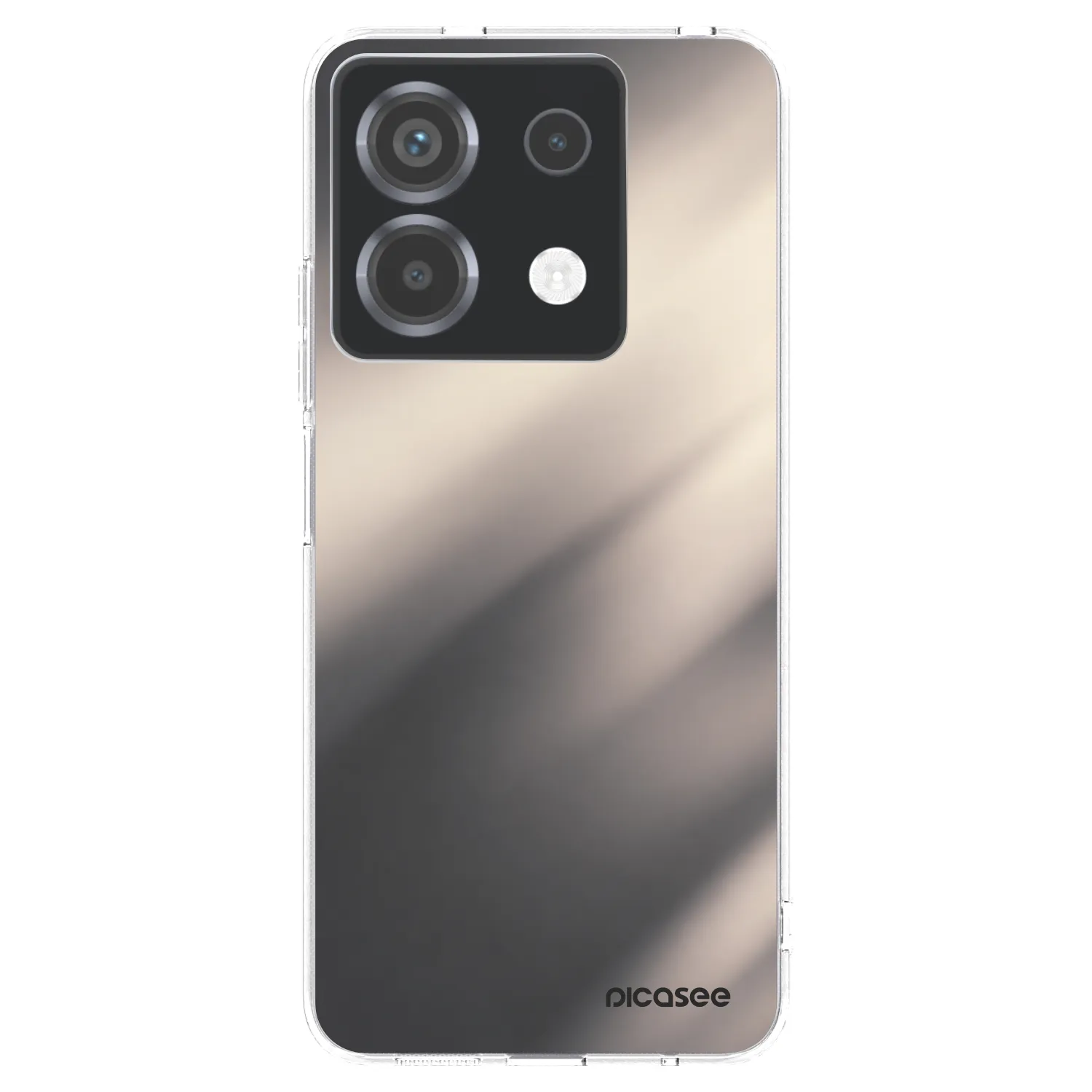Picasee silikónový prehľadný obal pre Xiaomi Poco X6 - Smoky Beige