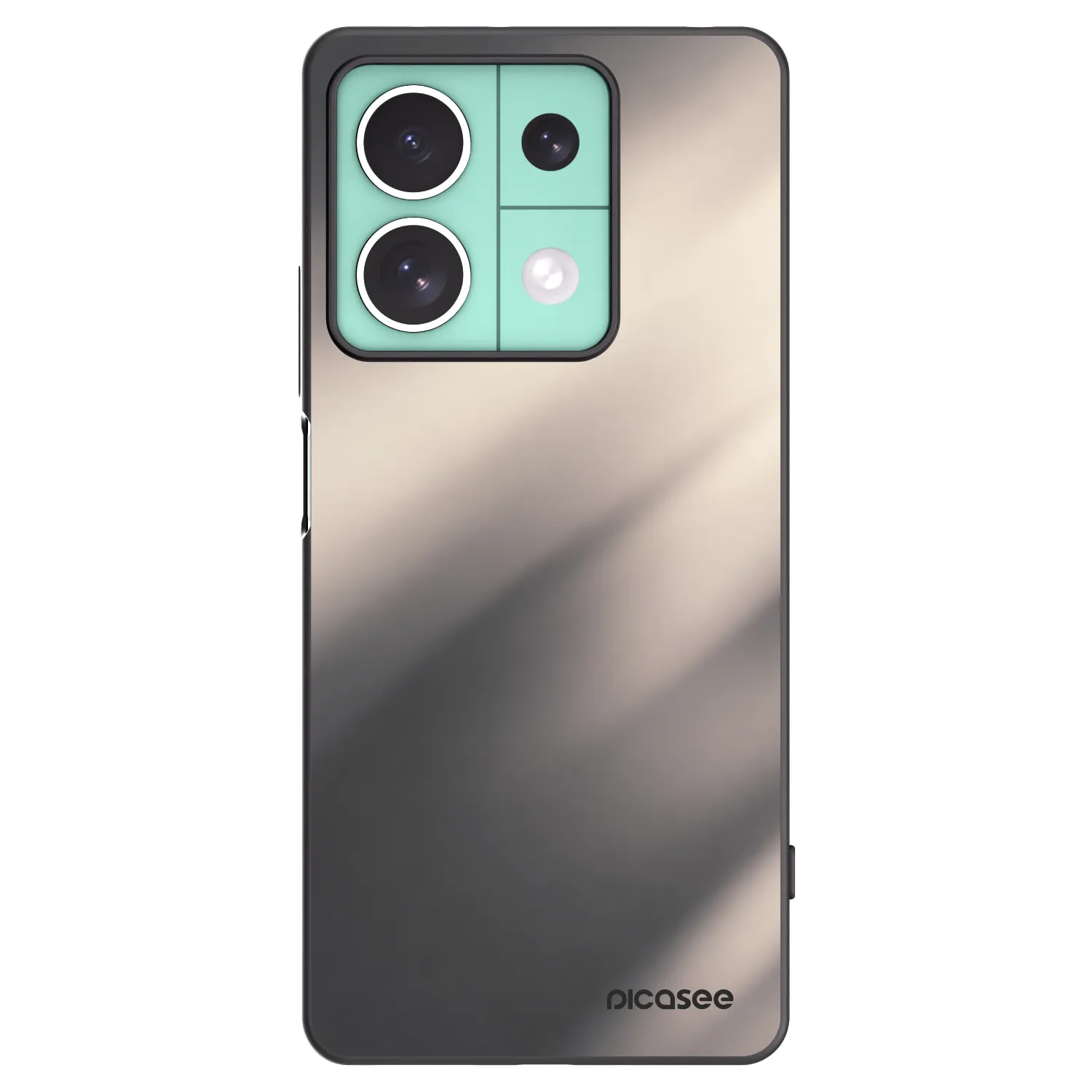 Picasee silikónový čierny obal pre Xiaomi Redmi Note 13 5G - Smoky Beige