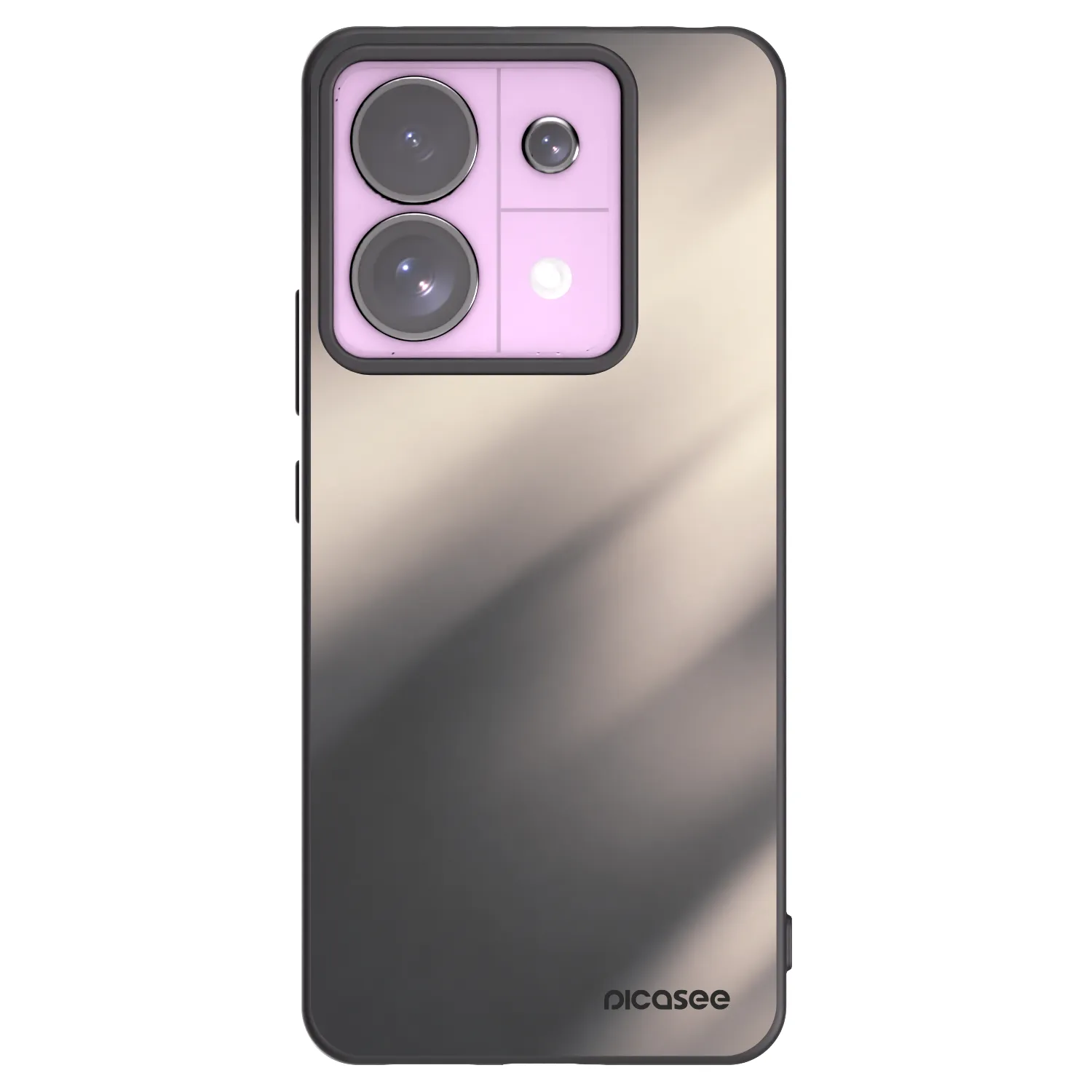 Picasee silikónový čierny obal pre Xiaomi Redmi Note 13 Pro 5G - Smoky Beige