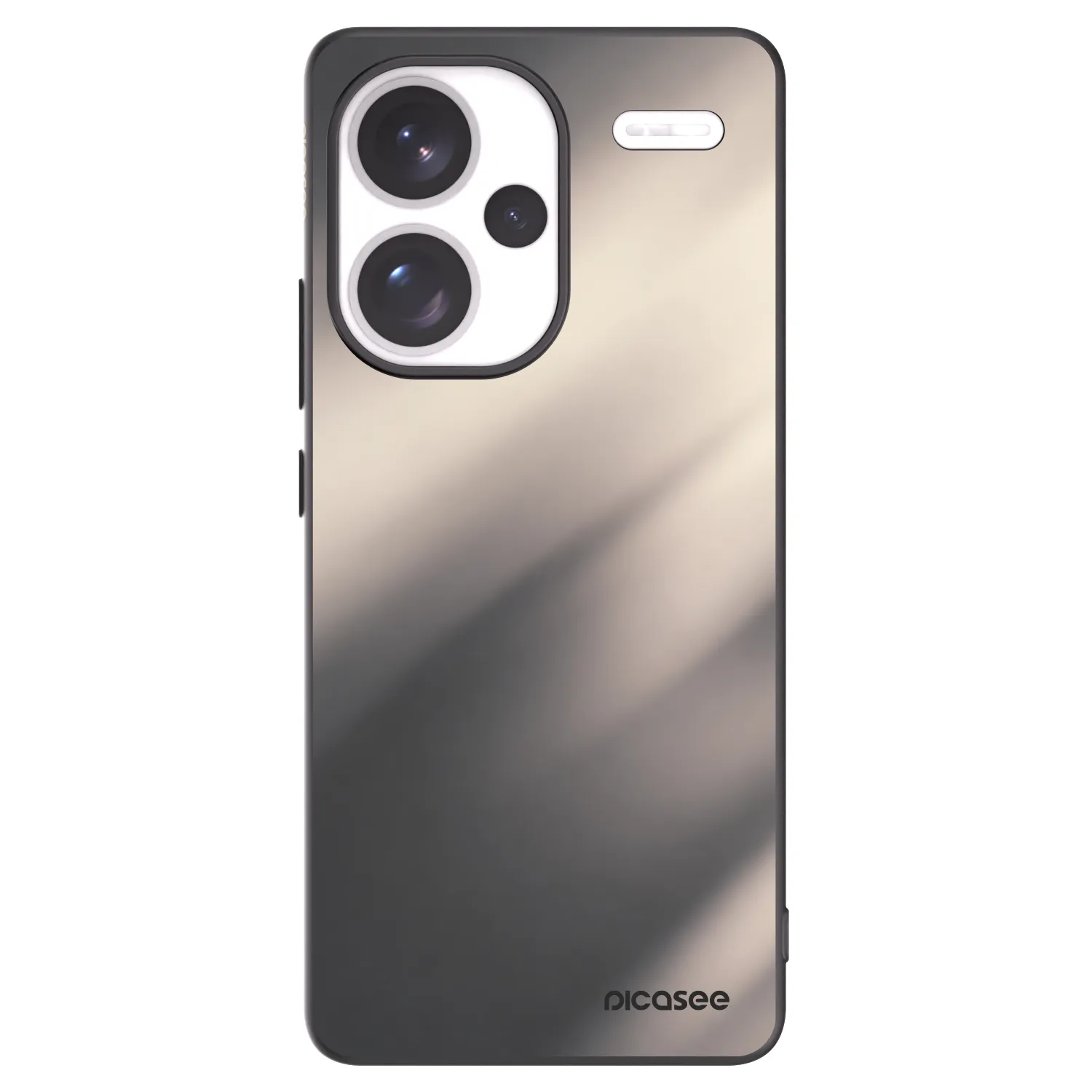 Picasee silikónový čierny obal pre Xiaomi Redmi Note 13 Pro+ 5G - Smoky Beige