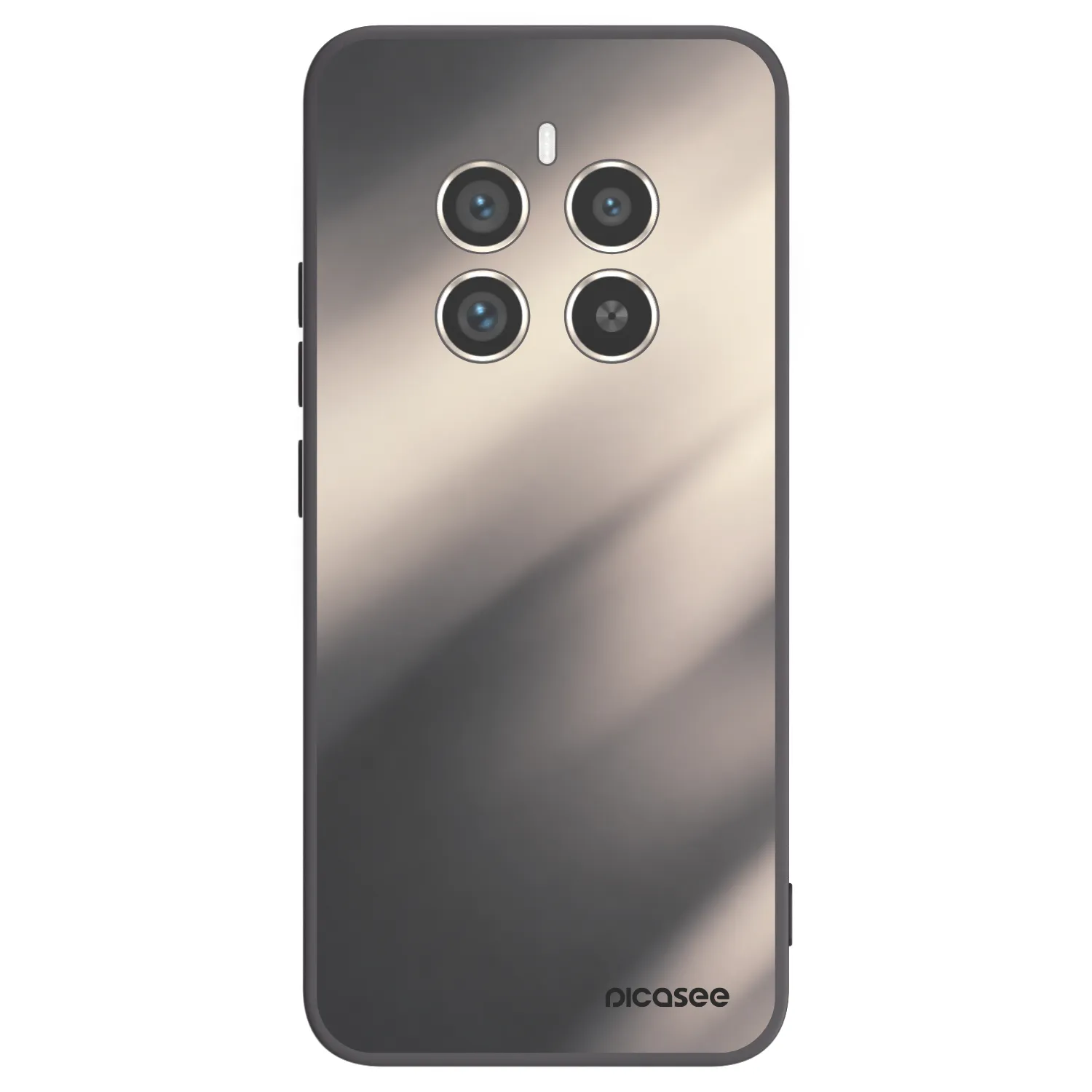 Picasee silikónový čierny obal pre Realme 12 Pro 5G - Smoky Beige