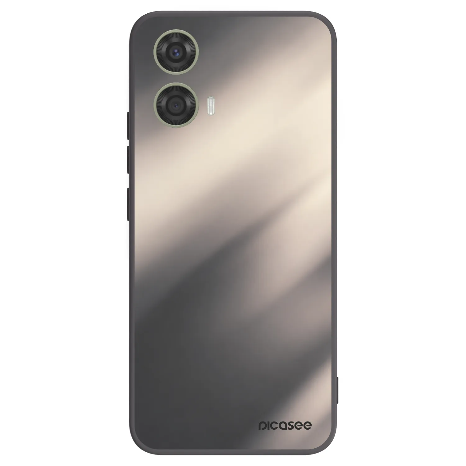 Picasee silikónový čierny obal pre Motorola Moto G24 - Smoky Beige