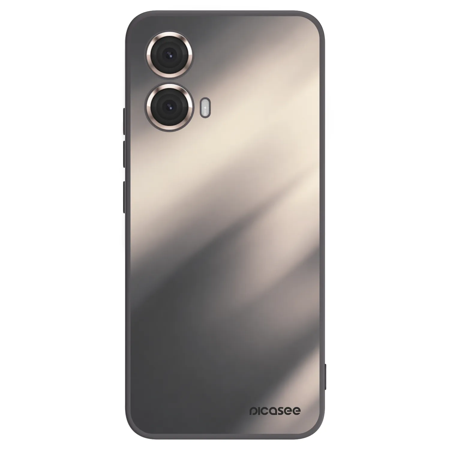 Picasee silikónový čierny obal pre Motorola Moto G85 - Smoky Beige