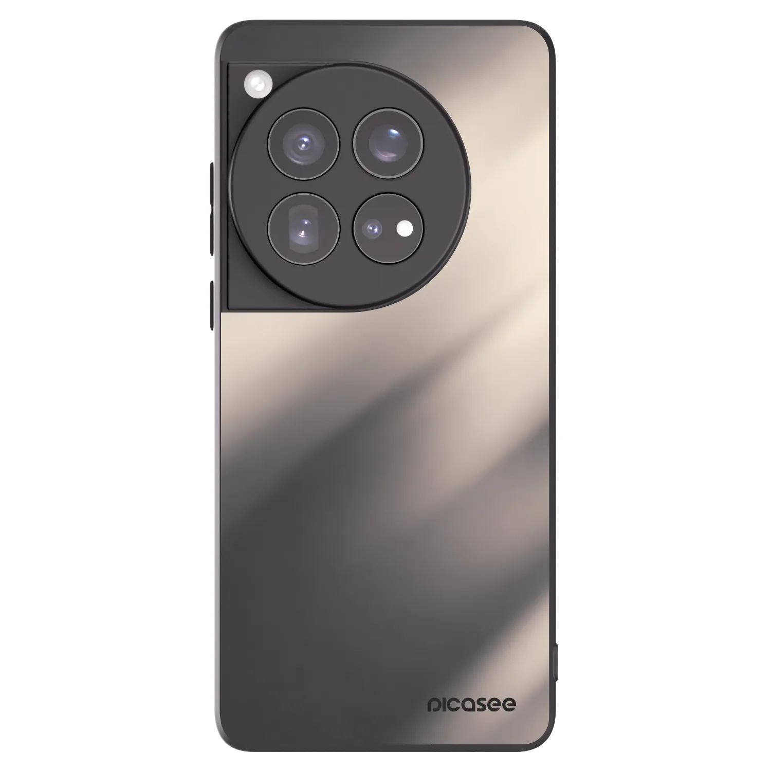 Picasee silikónový čierny obal pre OnePlus 12 5G - Smoky Beige